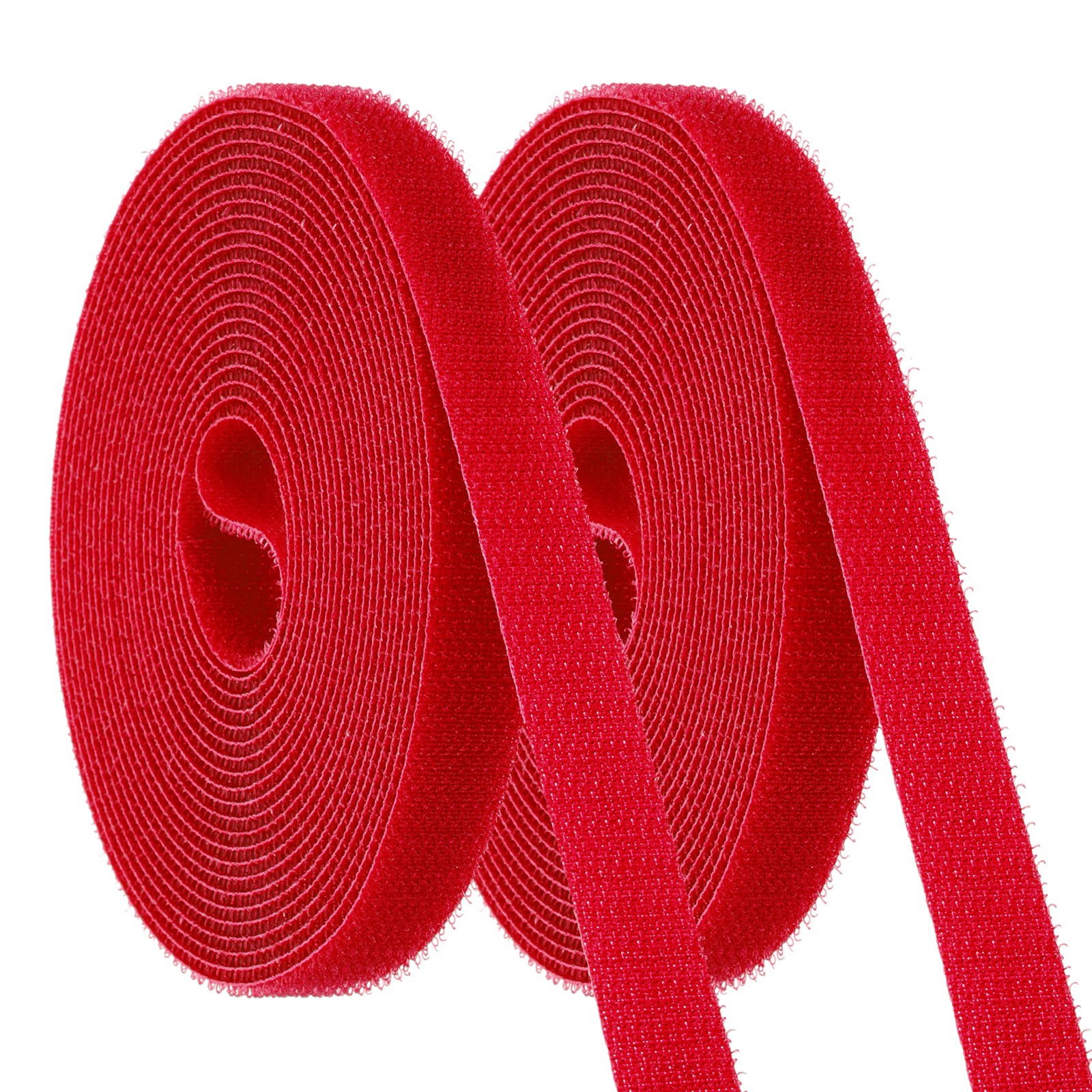 2pcs Carpet Marker Strips 0.6 Inch x 16.4 Ft, Floor Markers Nylon Strip, Red