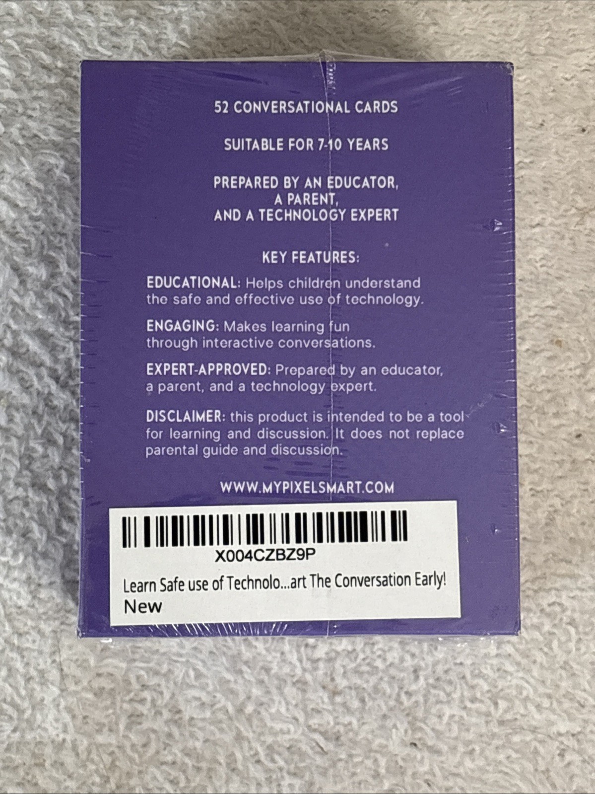 Learn Safe Use Of Technology For Kids 52 Conversational Cards Ages 7-10
