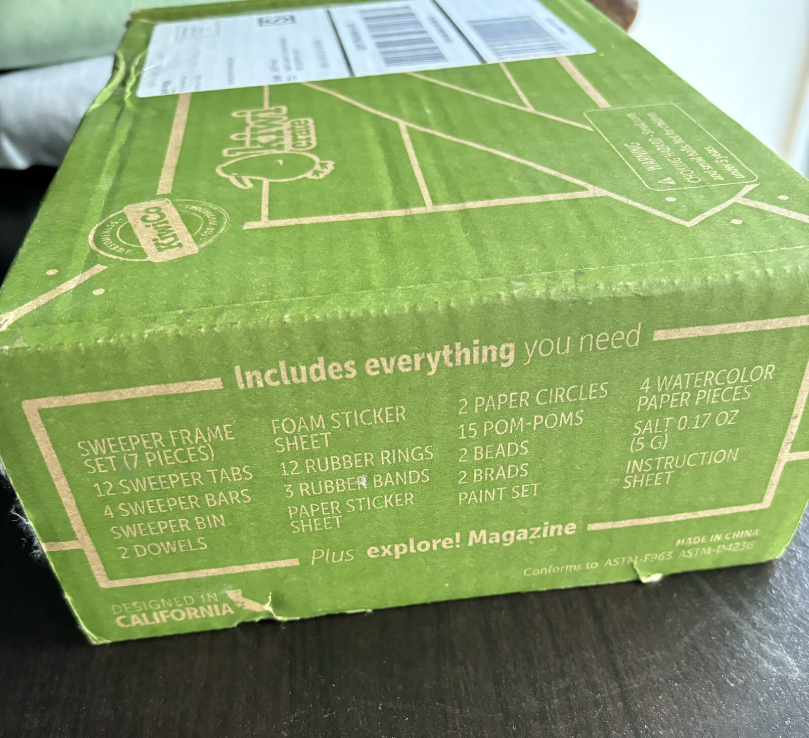 NIB KiwiCo Kiwi Crate ‘Mechanical Sweeper’ Science Engineering STEM for Kids 5+
