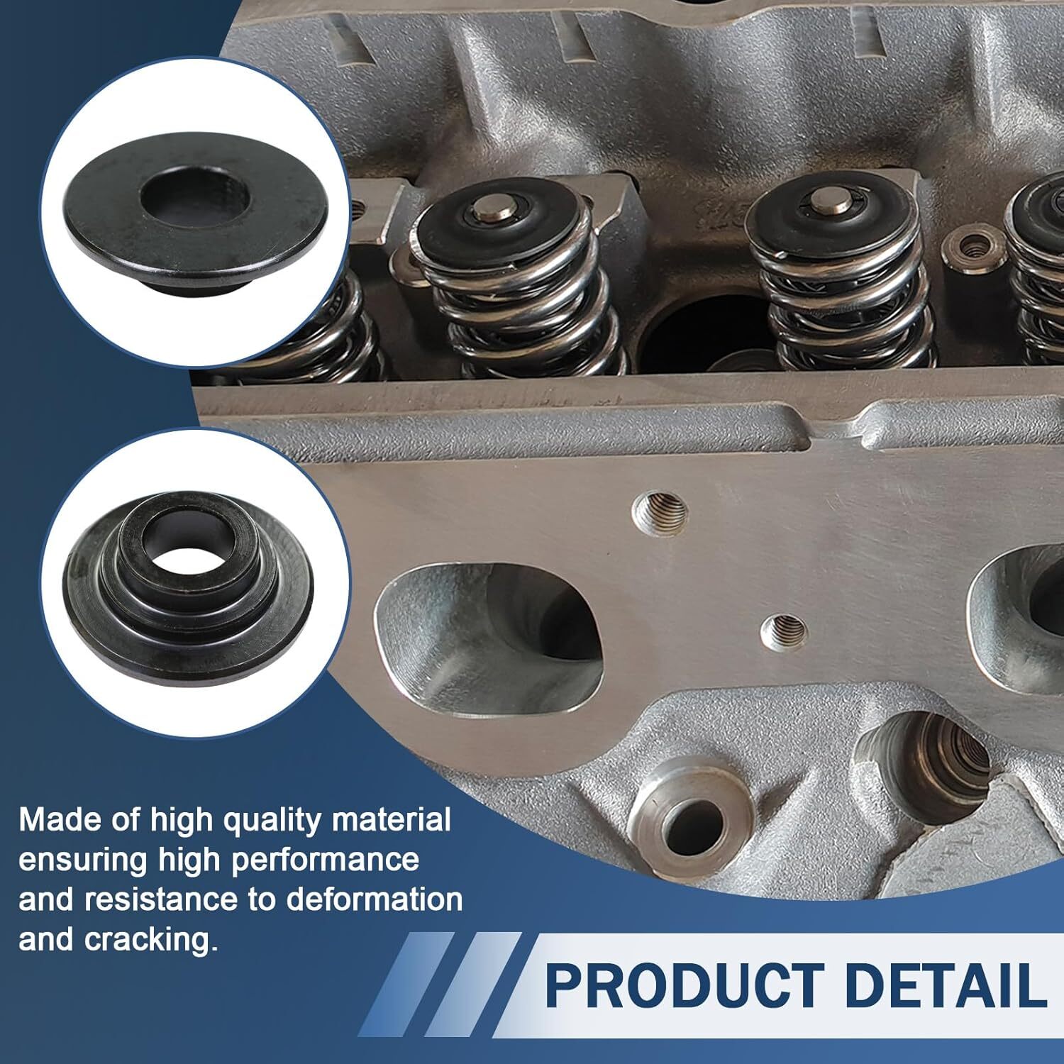 Z28 Style Valve Spring Retainer Lock Set Compatible with Chevy 400 350 327 307