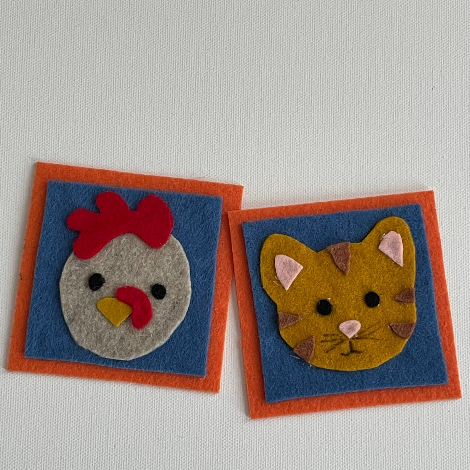 Farm Animal Match Game Felt Sample Set for Felt or Flannel Board Play