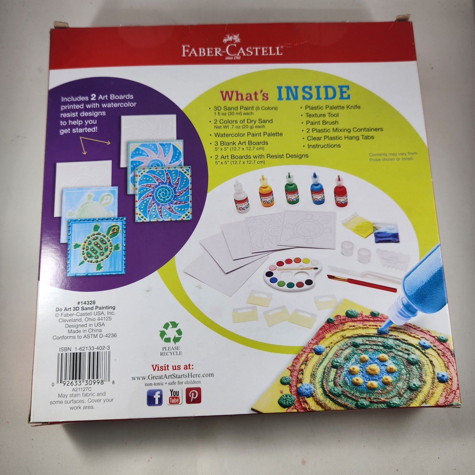 Faber-Castell 3D Sand Painting Kit Children’s Toy STEAM