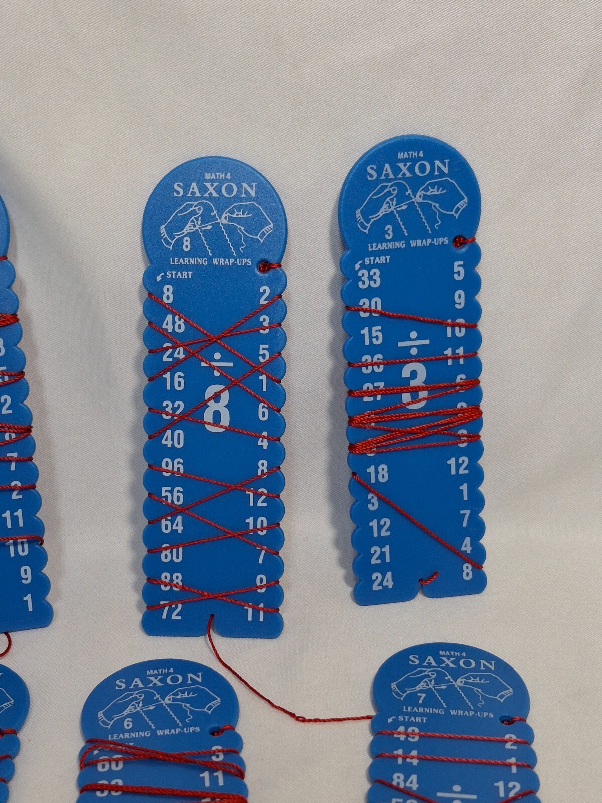 Saxon Math 4 Division Learning Wrap-Ups Keys, Blue, School Home, YOU CHOOSE