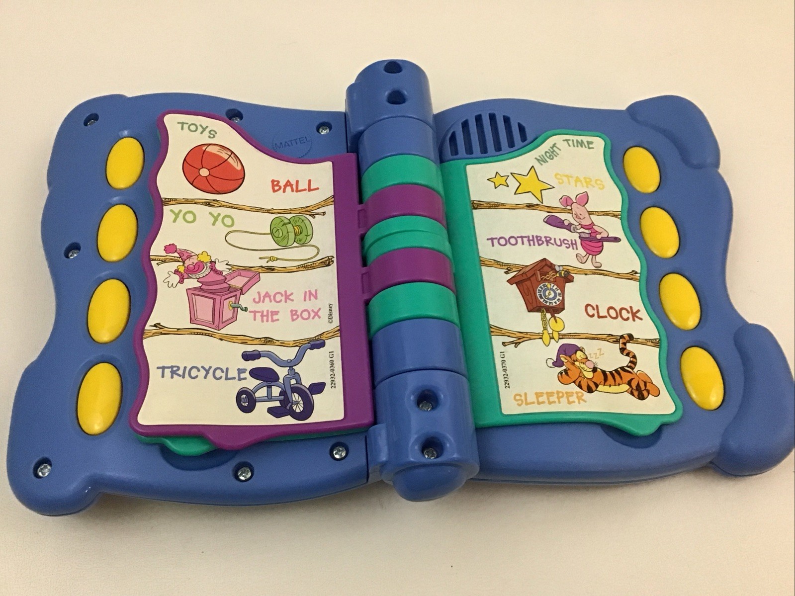 Disney Winnie The Pooh Tigger Words & Sounds Abound Talking Electronic Book 90s