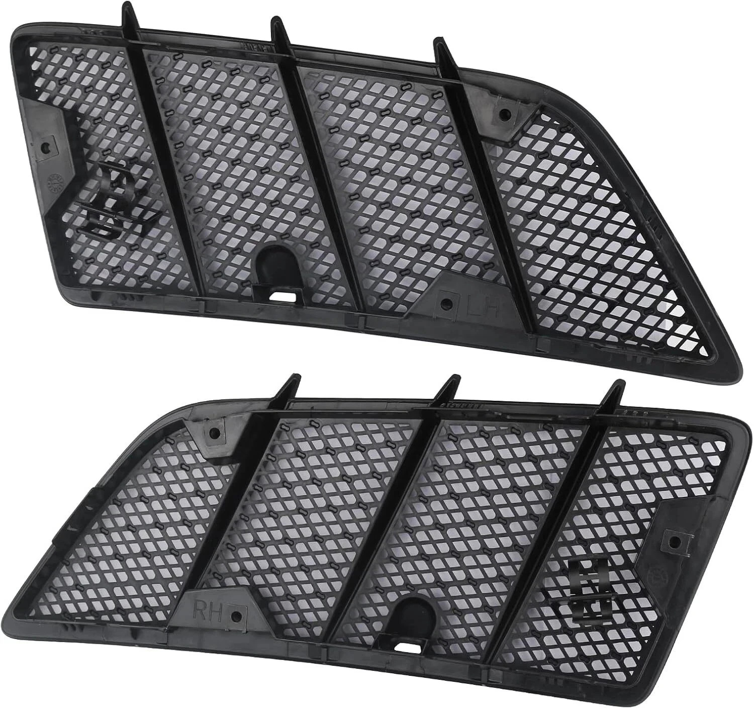 Pair Hood Air Vent Grille Cover Compatible with 2008-2011 Mercedes Benz W164