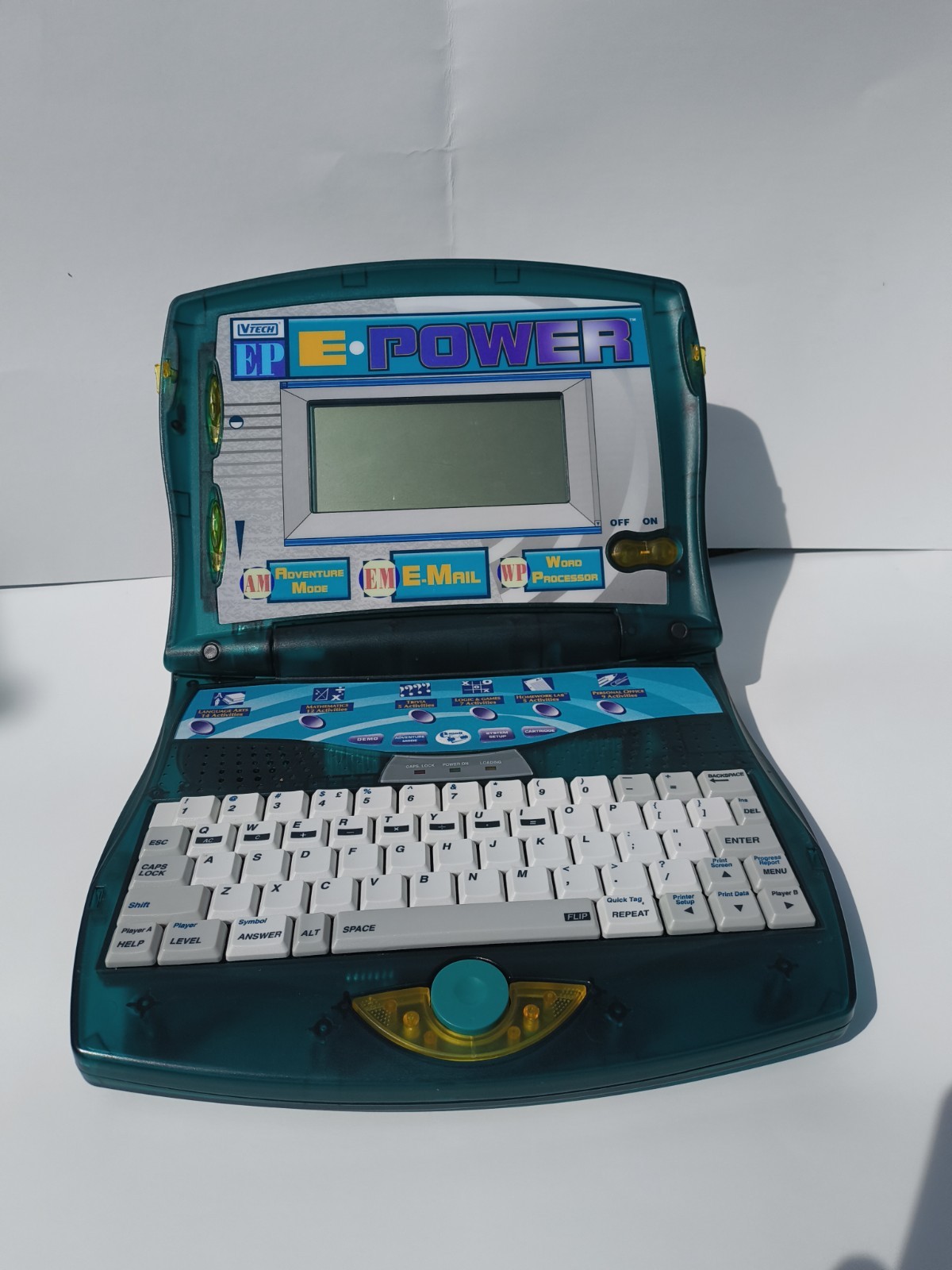 Vintage 1997 VTech E-Power Educational Laptop Tested comes with power cord