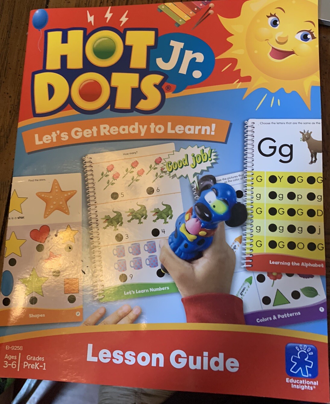 Hot Dots Jr PreK-1st grade 4 interactive Books with self-correcting talking pen