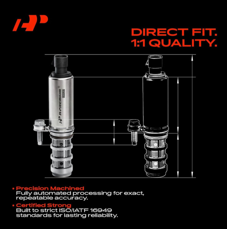 A-Premium VVT Camshaft Position Actuator Solenoid Valve Kit for Chevy/GMC 2.0L-2