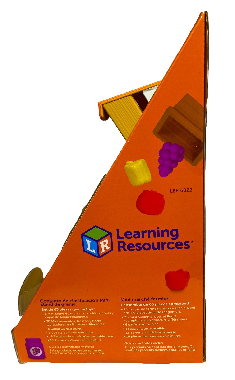 Learning Resources Mini Farmstand Sorting Set 63Pcs Educational Colorful Fun Toy