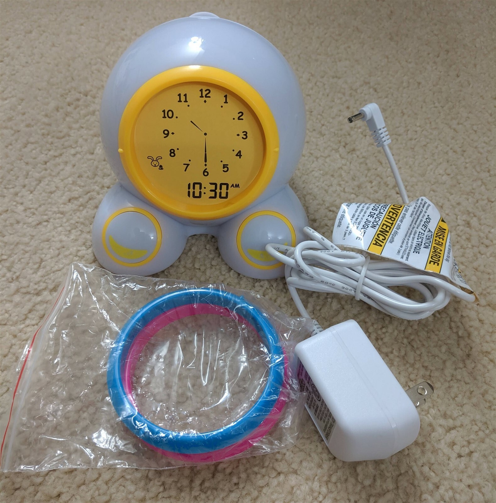 Onaroo Teach Me Time Talking Alarm Clock ** WITH POWER SUPPLY **