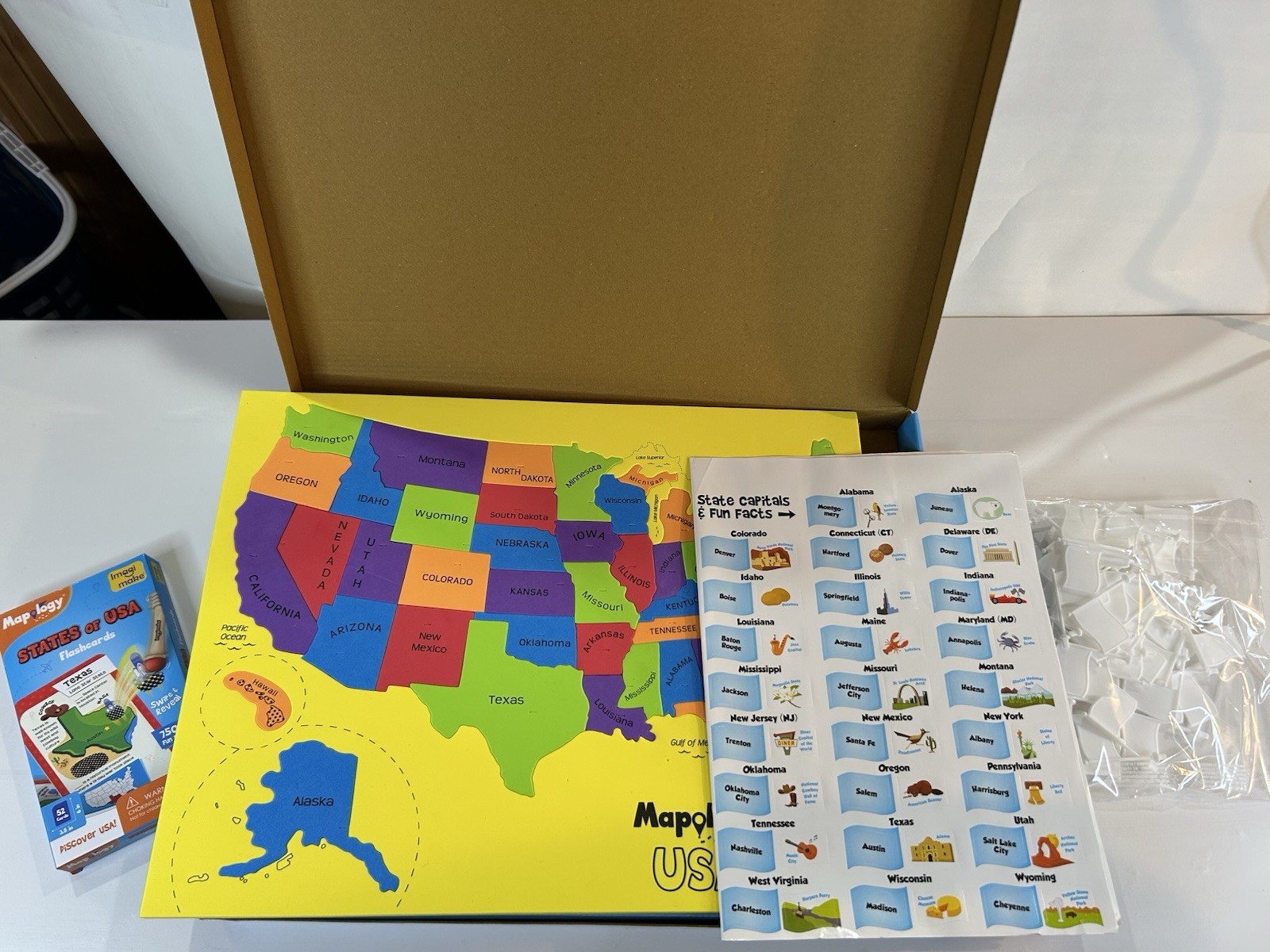 Imagimake Mapology USA with Capitals| Learning States and Capitals | Montesso