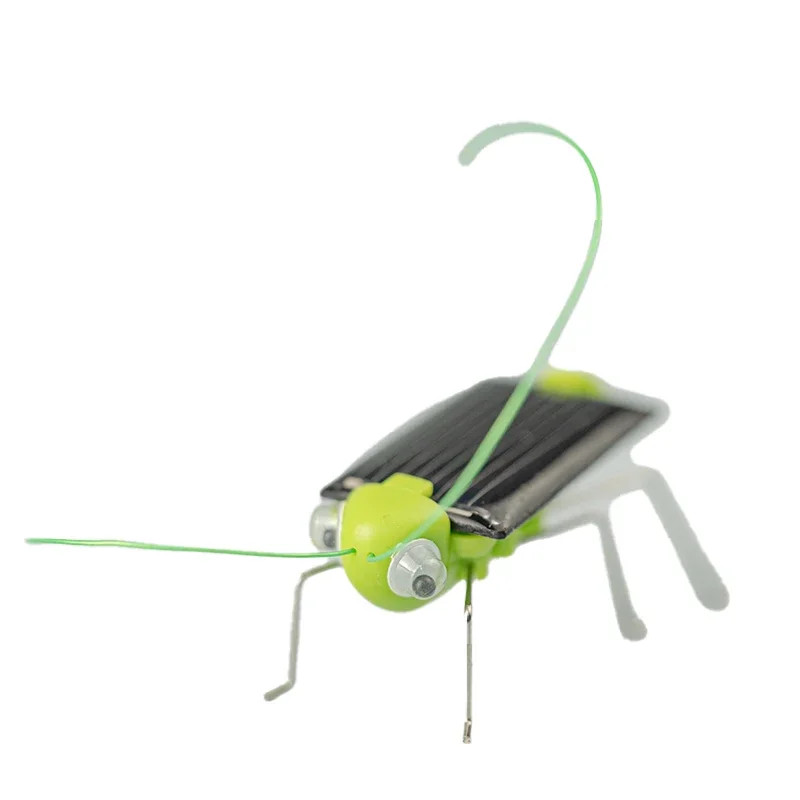 Solar Powered Simulation Insect Grasshopper Toy Science Educational Moving – NEW