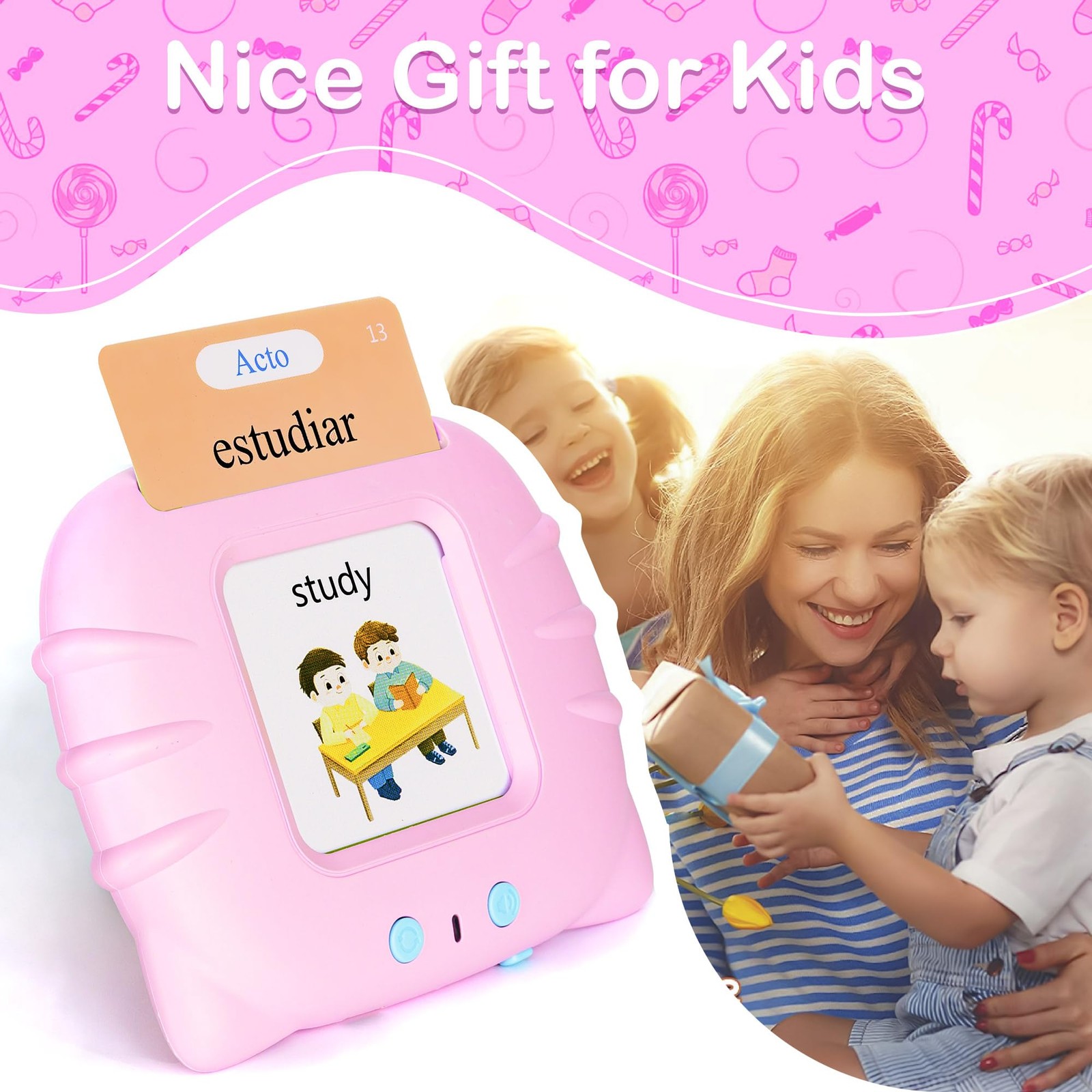 510 Words Talking Flash Cards Toddler Toys Pocket Speech for Toddlers