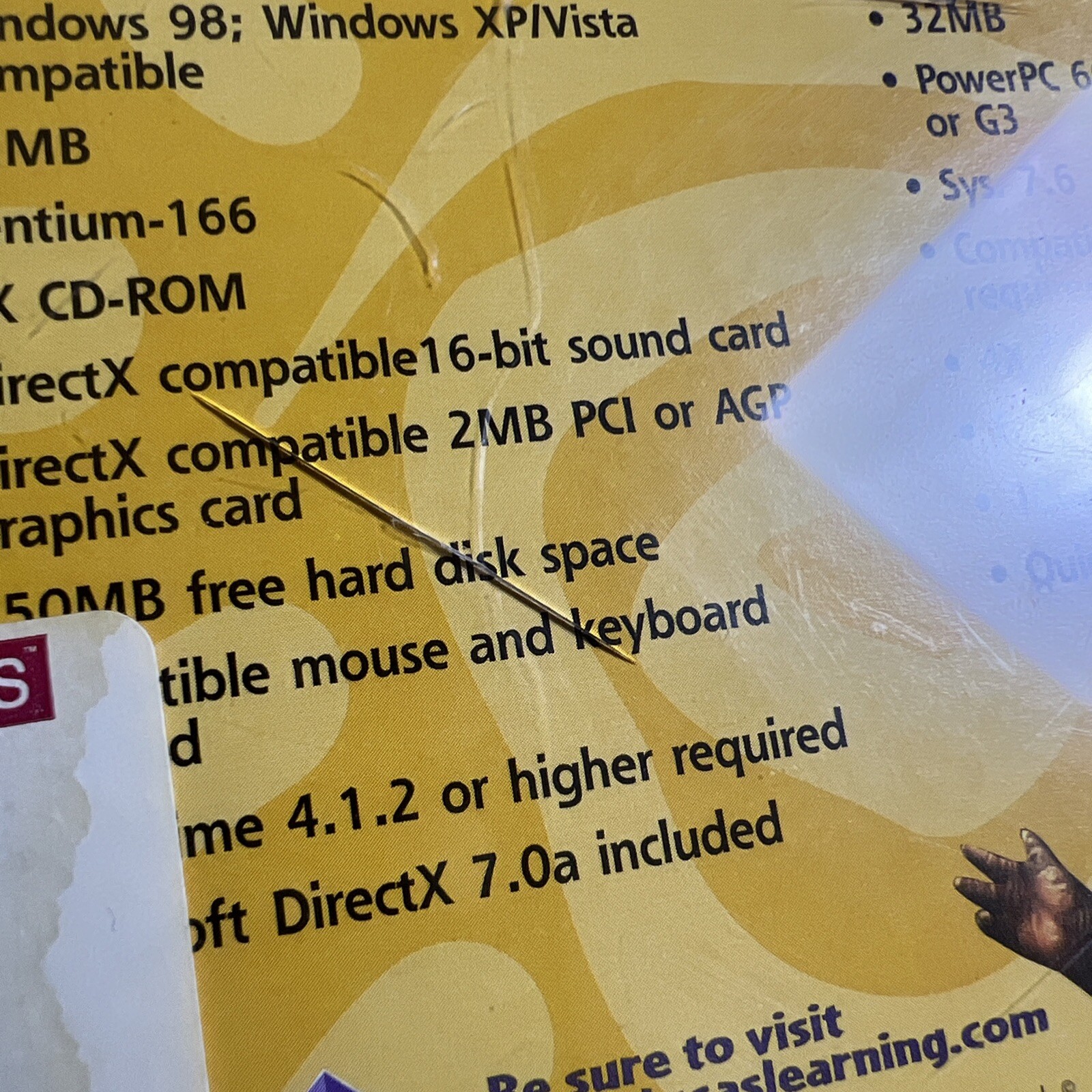Star Wars Math Jabbas Game Galaxy PC CD ROM Computer Game Windows 98 XP Vintage