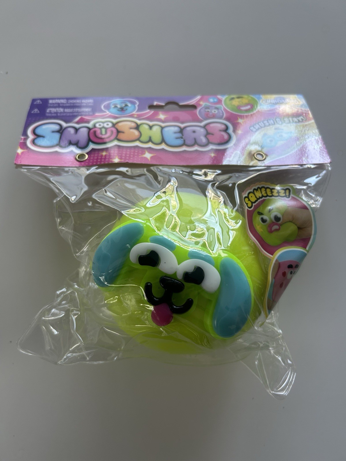 ORB Curiosities Smushers Dog Face Swap Squishy Smush GREEN – VIRAL – New Sealed