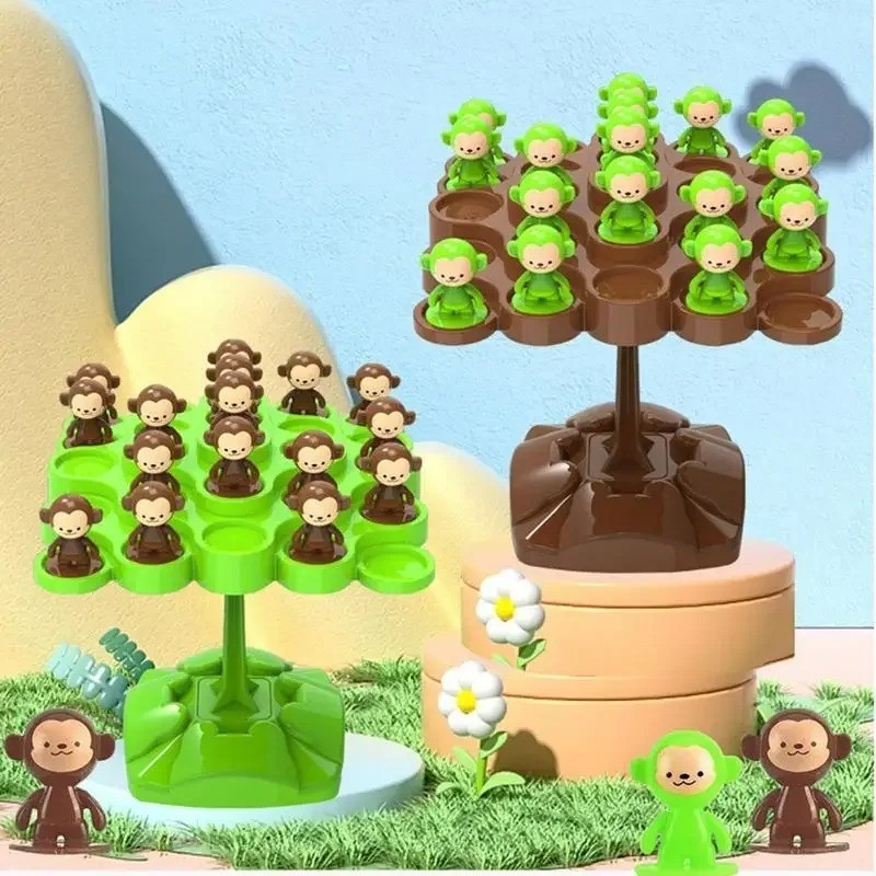 Balancing Tree Toy Monkey Scale Educational Number Board Game Kids Party