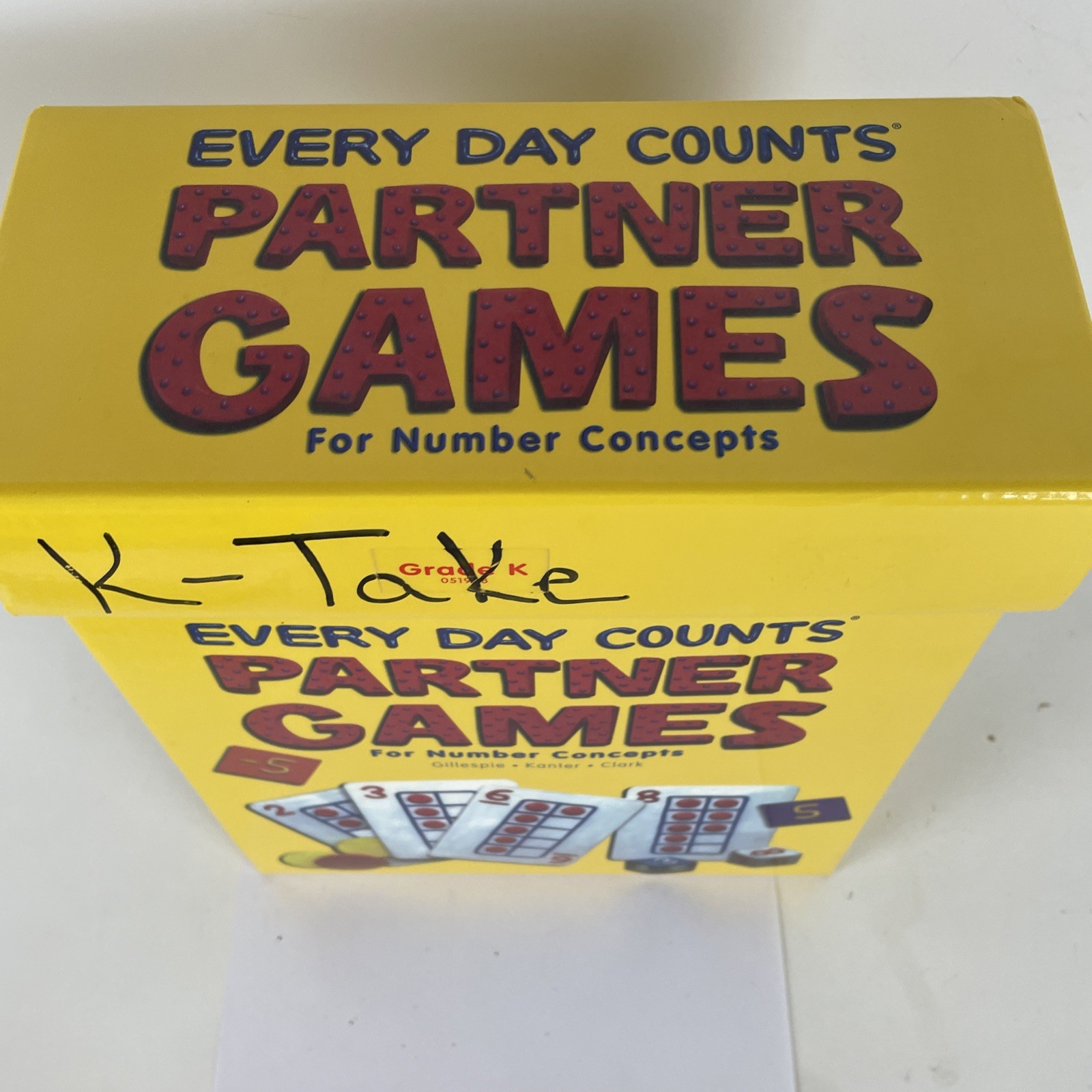 Number Concepts Fractions Grade k Partner Games Teacher Edition Every Day Counts