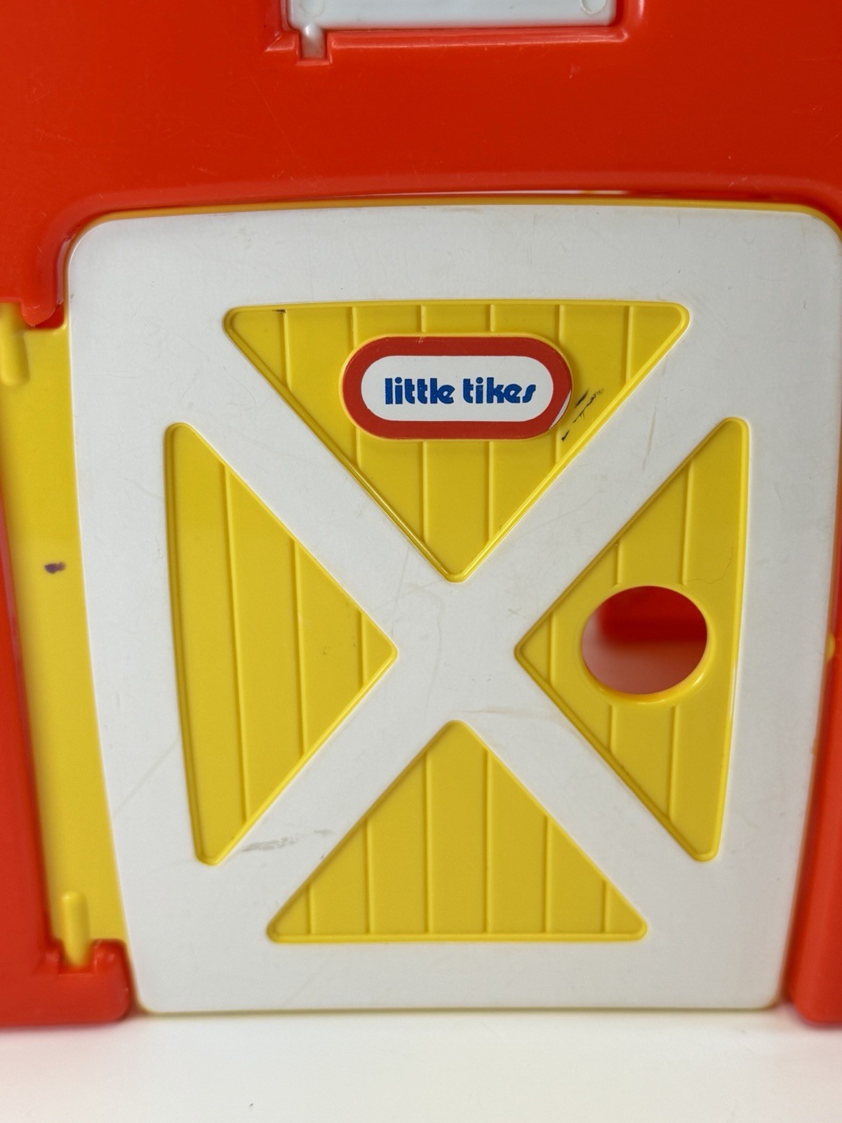 Vintage 1980s Little Tikes Wee Waffles Barn Farm Playhouse Folding Building