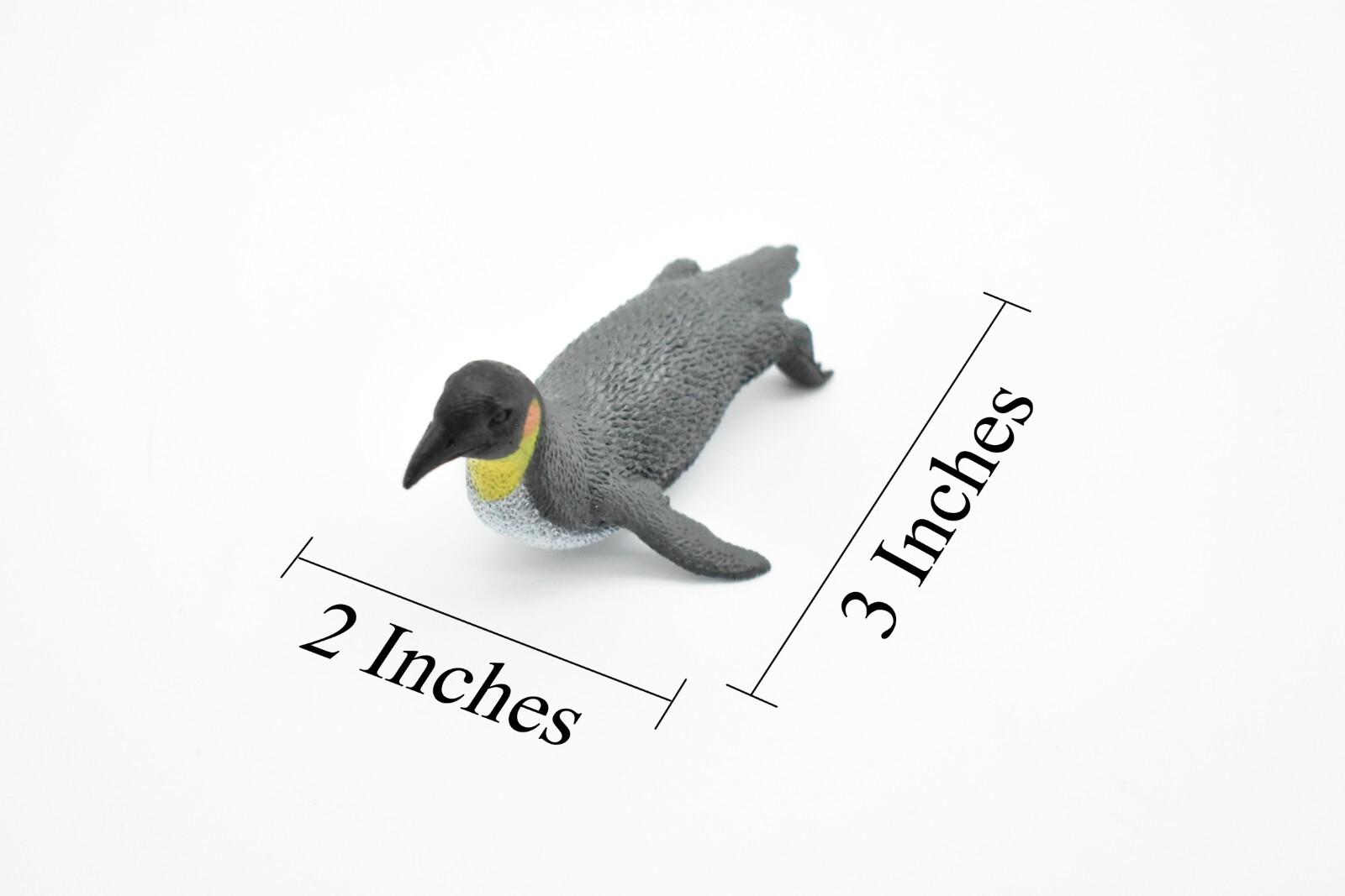 Penguin, Emperor, Swimming, Very Nice Rubber Reproduction 3″ F1111 B203