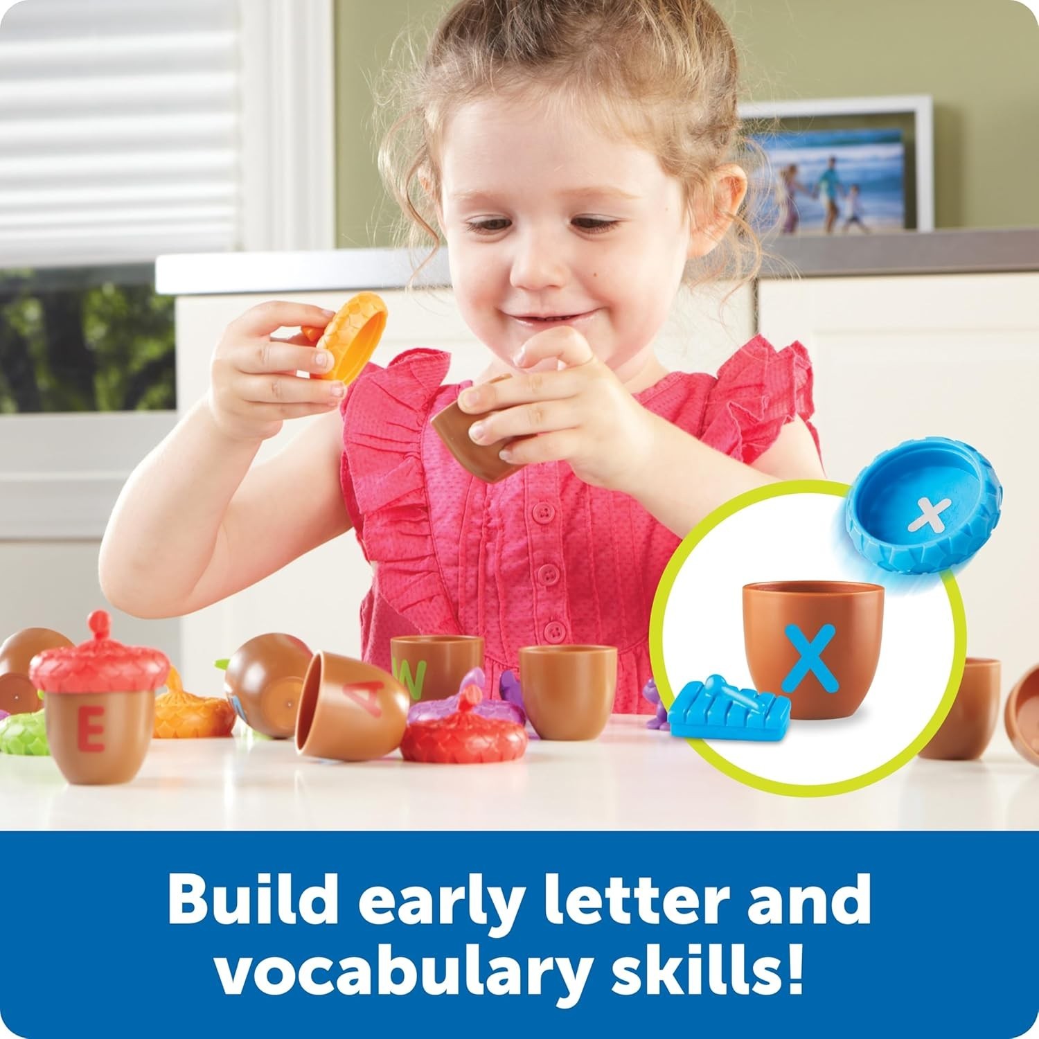Alphabet Acorns Activity Set – ABC Puzzle, Preschool Learning Activities, Spe…