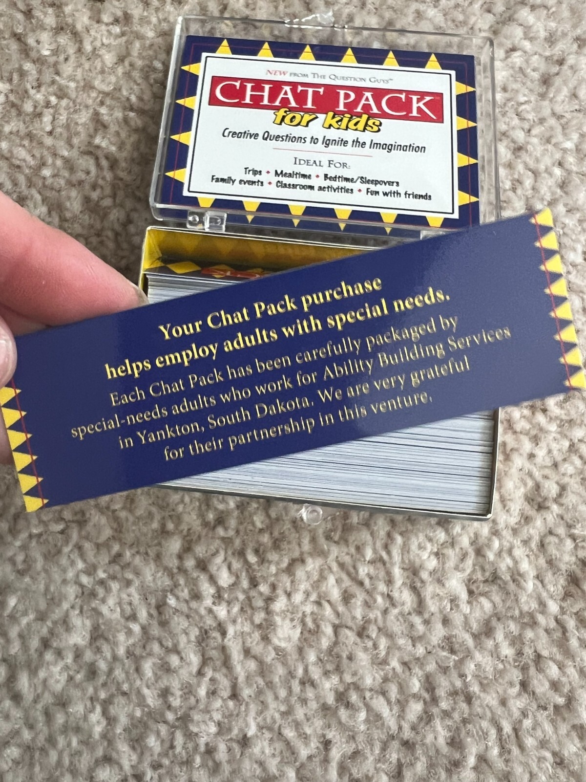 Chat Pack for Kids – 156 Creative Conversation Cards – Icebreakers & Discussion