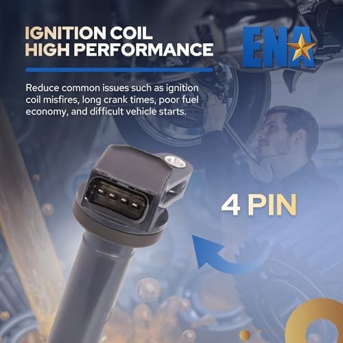 ENA Set of 4 Ignition Coil Pack 2.5L 2.7L L4 2009 2010 2011 2012 2013 2014 2015