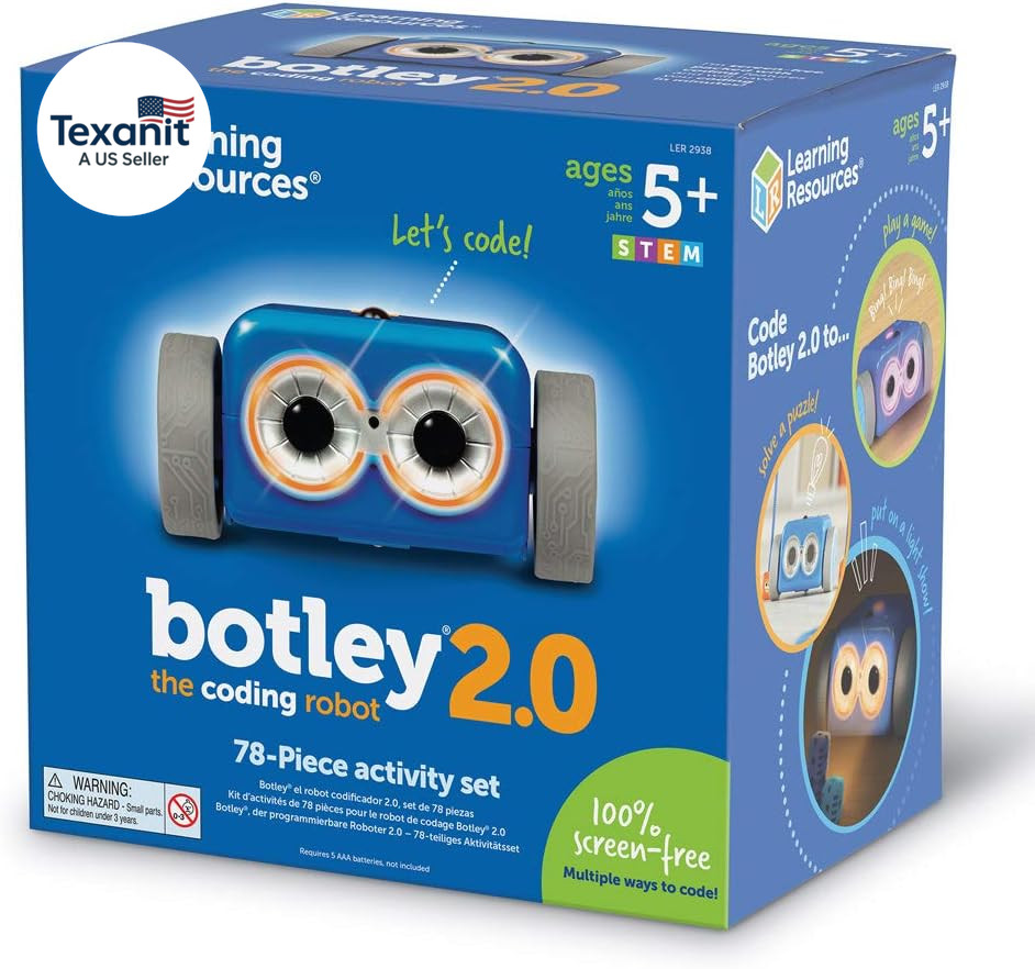 Botley the Coding Robot 2.0 Activity Set – 78 Pieces, Ages 5+, Coding Robot for
