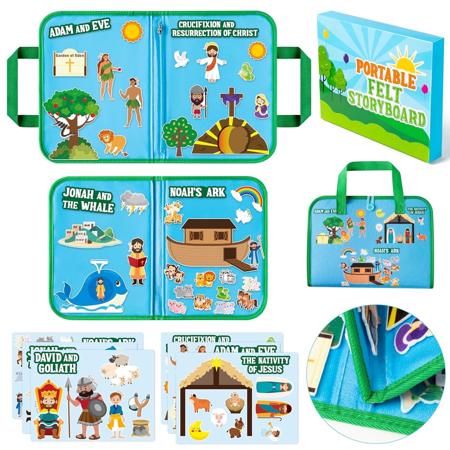 Christian Felt Board Stories Set 6 Pack Bible Flannel Board Kids Education