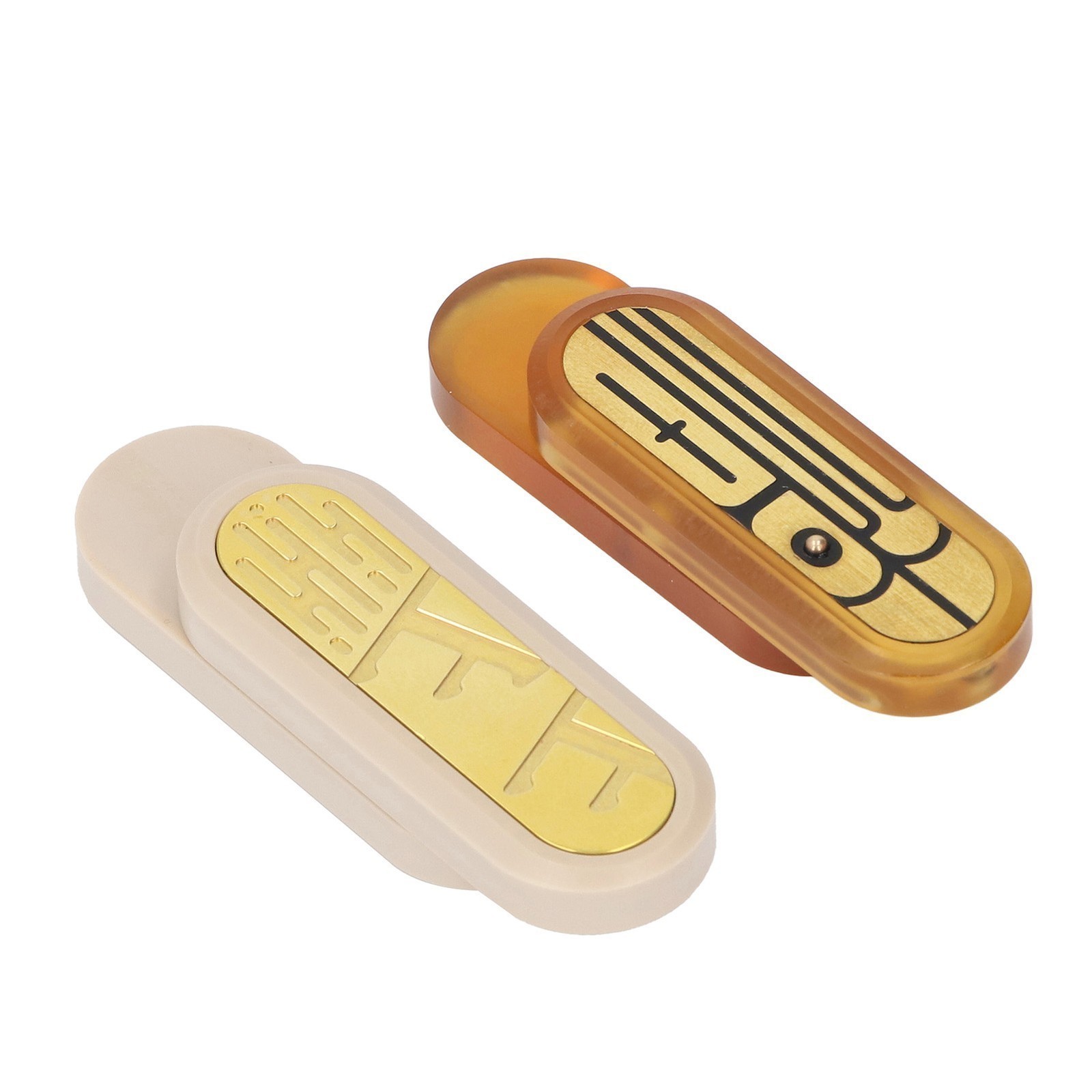 Mechanical Push Slider Magnetic Push Card Metal Decompression Fingertip Slider