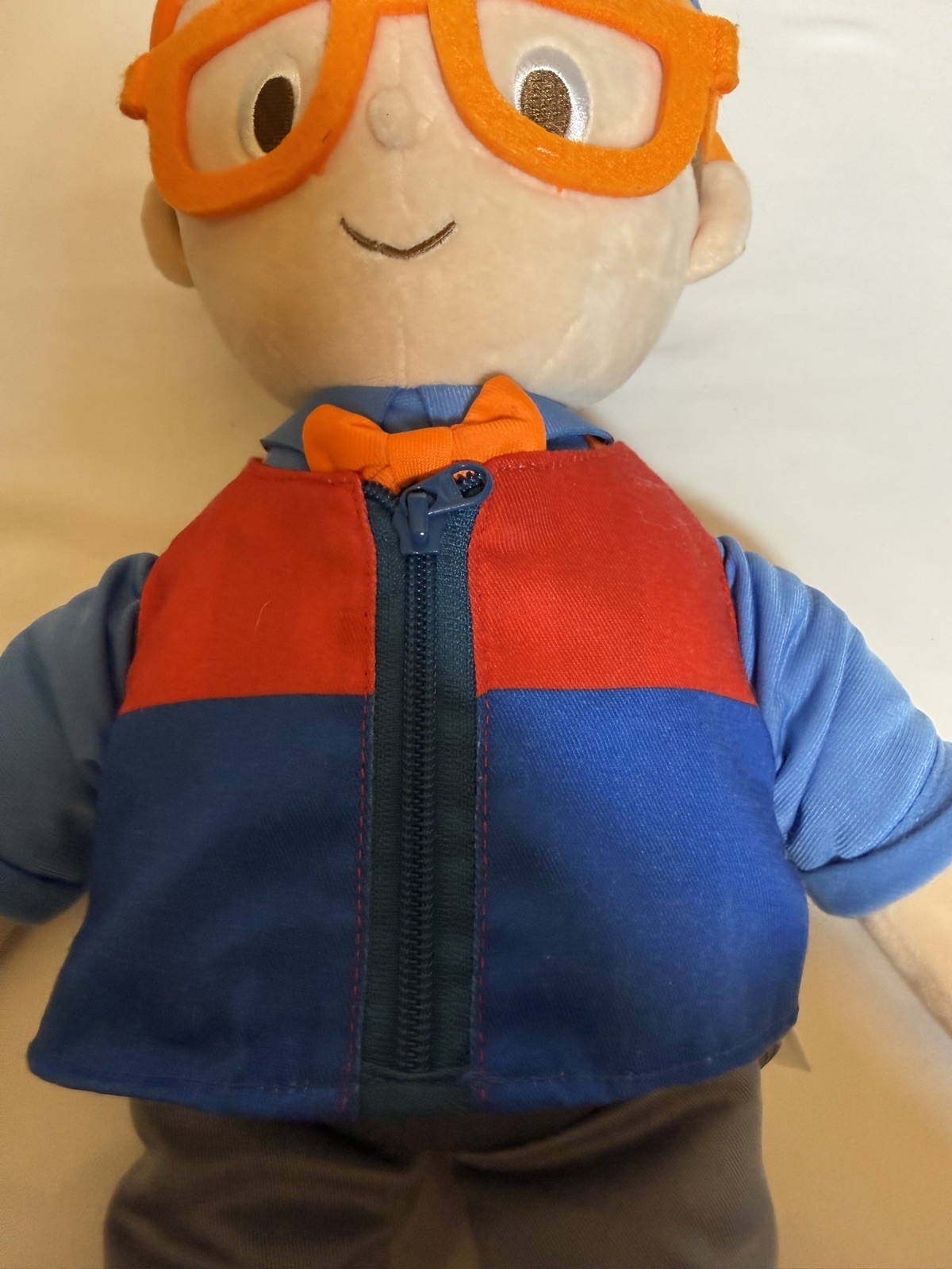 20” Talking Blippi Get Ready and Play Plush Doll Dress Up with Sounds Toy -video