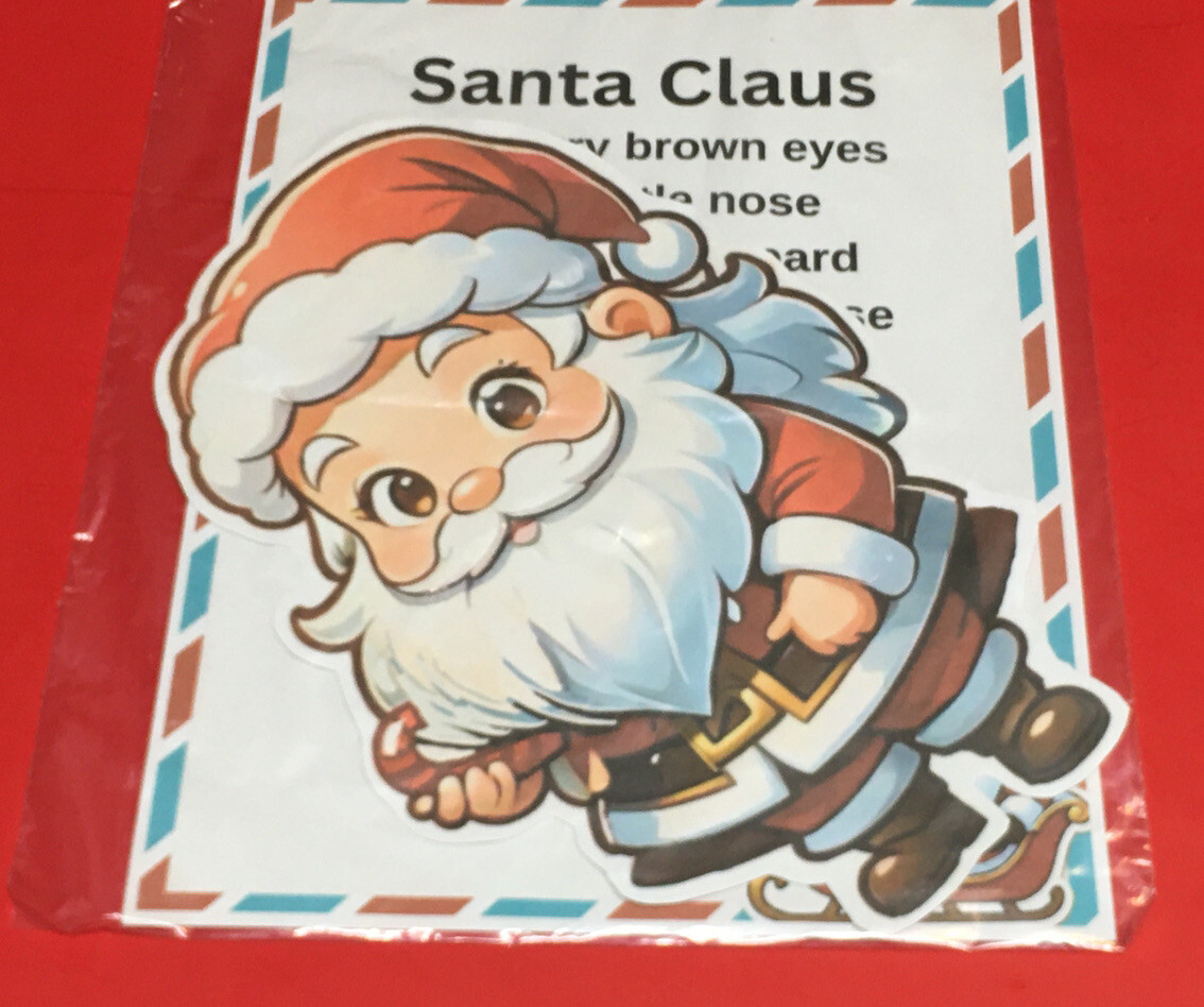 SANTA CLAUS – FLANNEL FELT BOARD LAMINATED STORY and PIECES