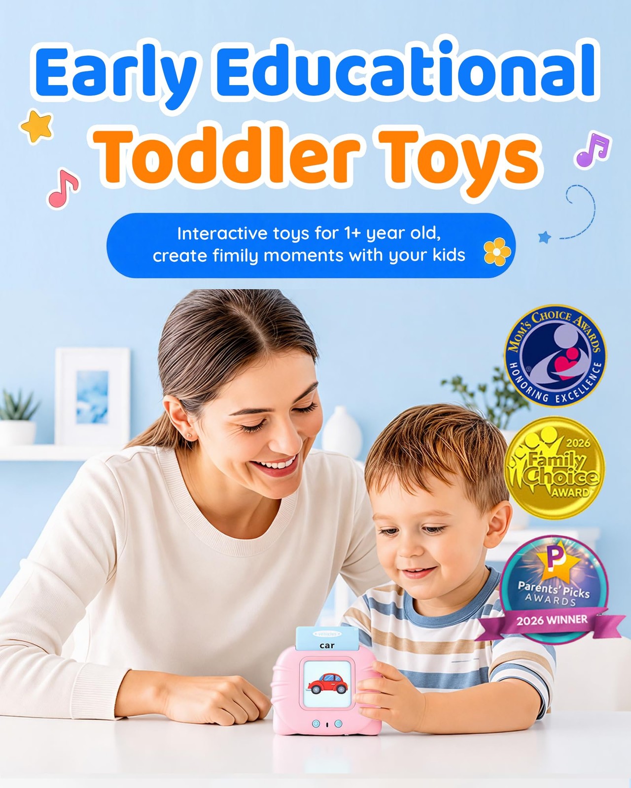 Aullsaty Talking Flash Cards For Toddlers 1-3 Upgraded 248 Sight Words