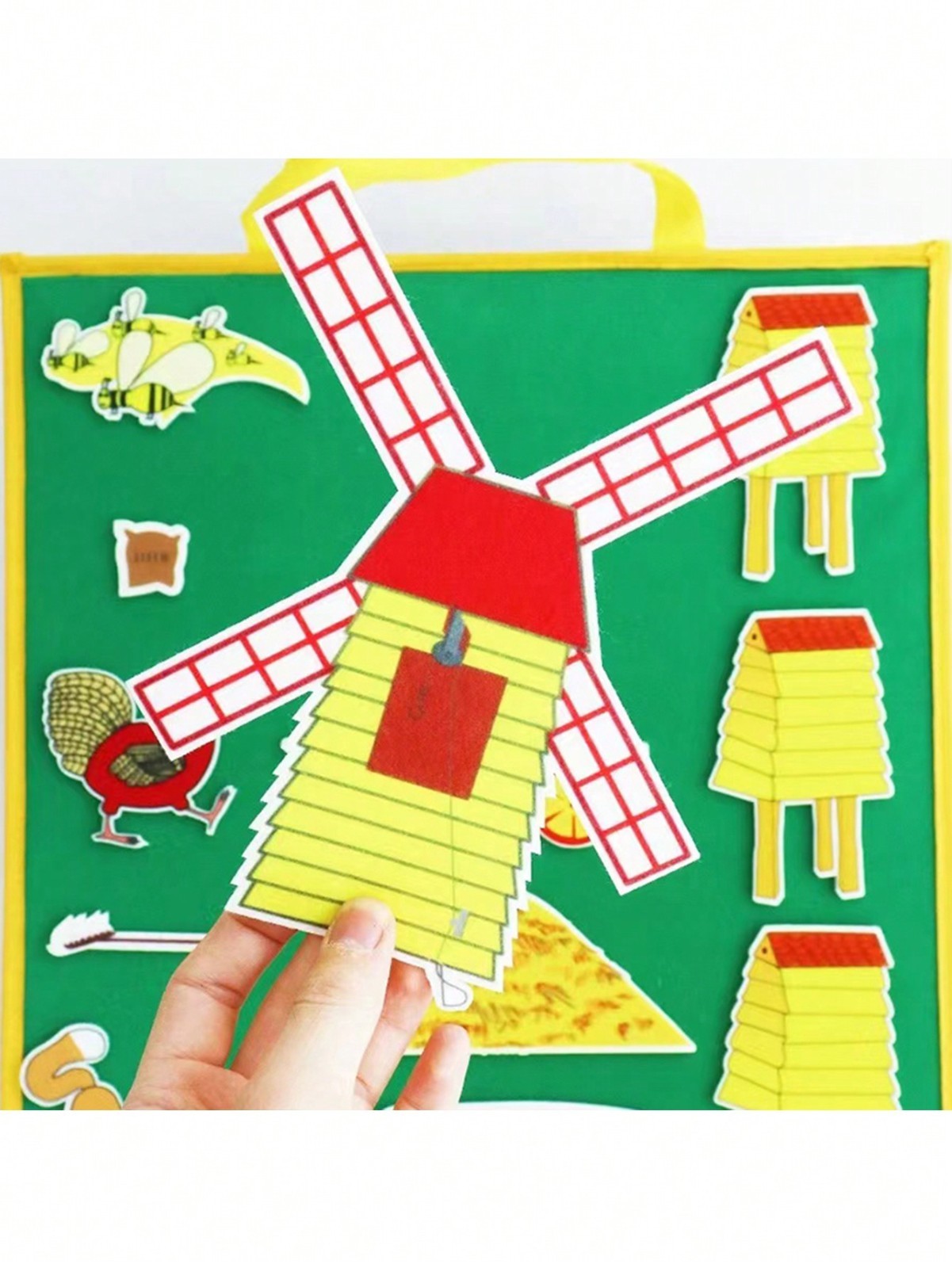 Hen’s Walk Felt Story Set Flannel Board Storytelling Educational Toy for Kids