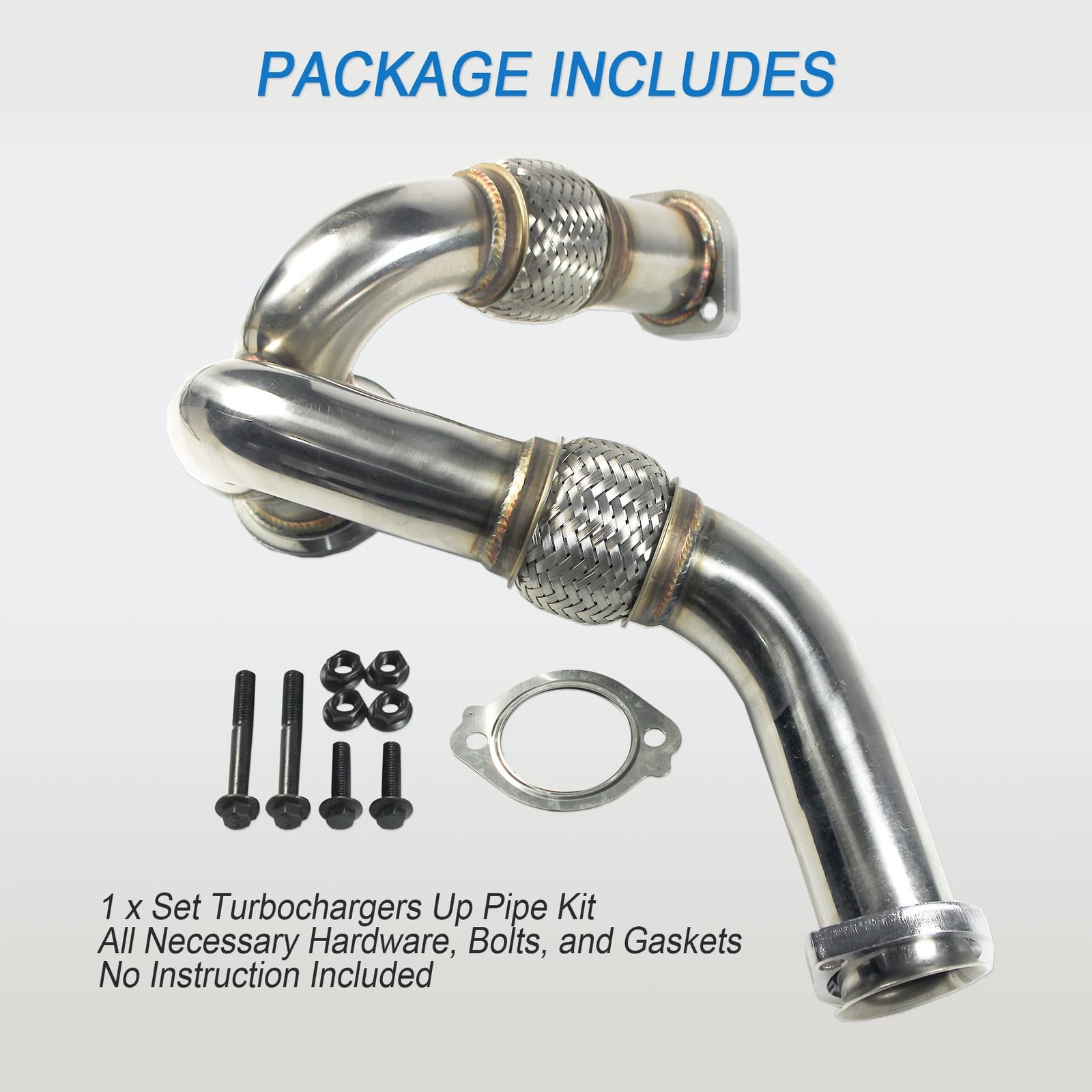 JDMSPEED New Turbocharger Y-Pipe Up Pipe Kit With Gasket Replacement For Ford…