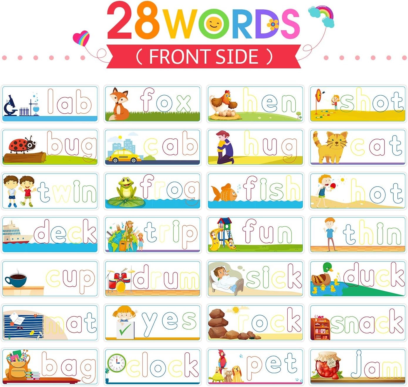 Learning Toys for 3 4 5 6 Years Old Boys and Girls – See & Spell CVC Word Builde