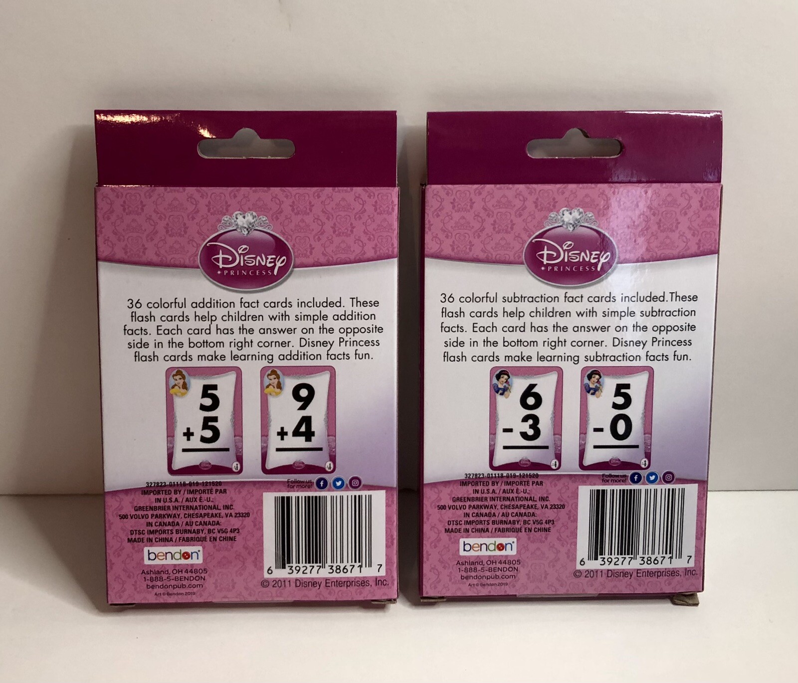 Disney Princess Learning Flash Cards Set Of 4
