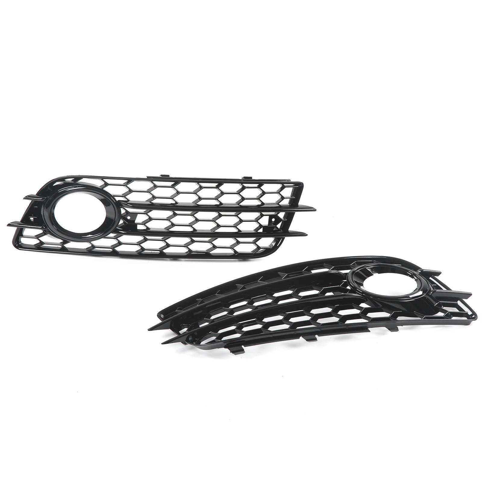 2 Pcs Bumper Fog Light Grille For B8 S4 Models 2008‑2012 OXQC