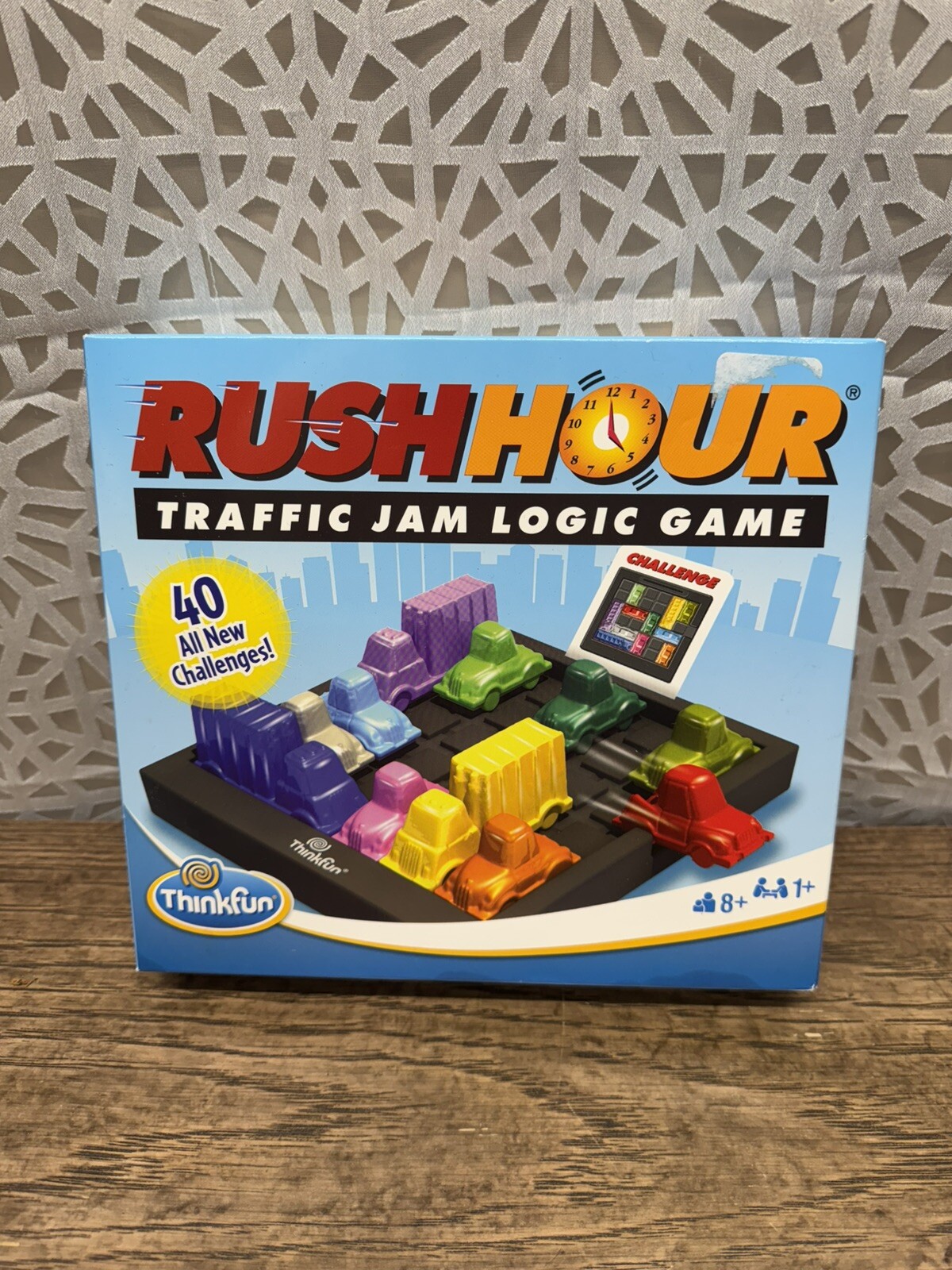 ThinkFun Rush Hour Logic Puzzle Game Travel Challenge Traffic Jam Cars Stem 8+