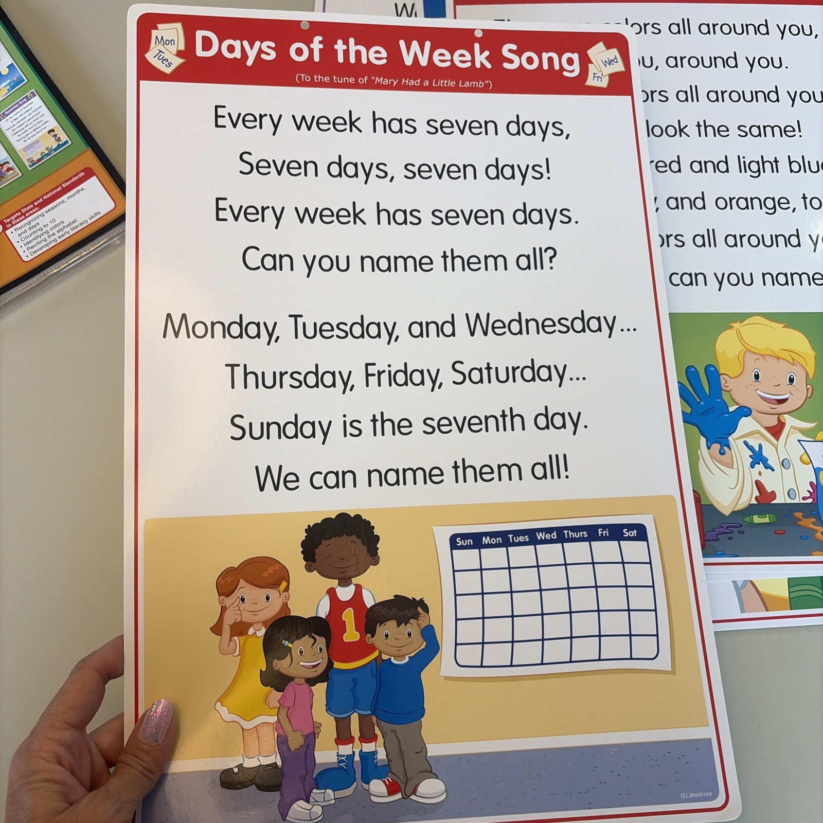Lakeshore Learning Circle Time Song Poster Pack Classroom 20 Posters