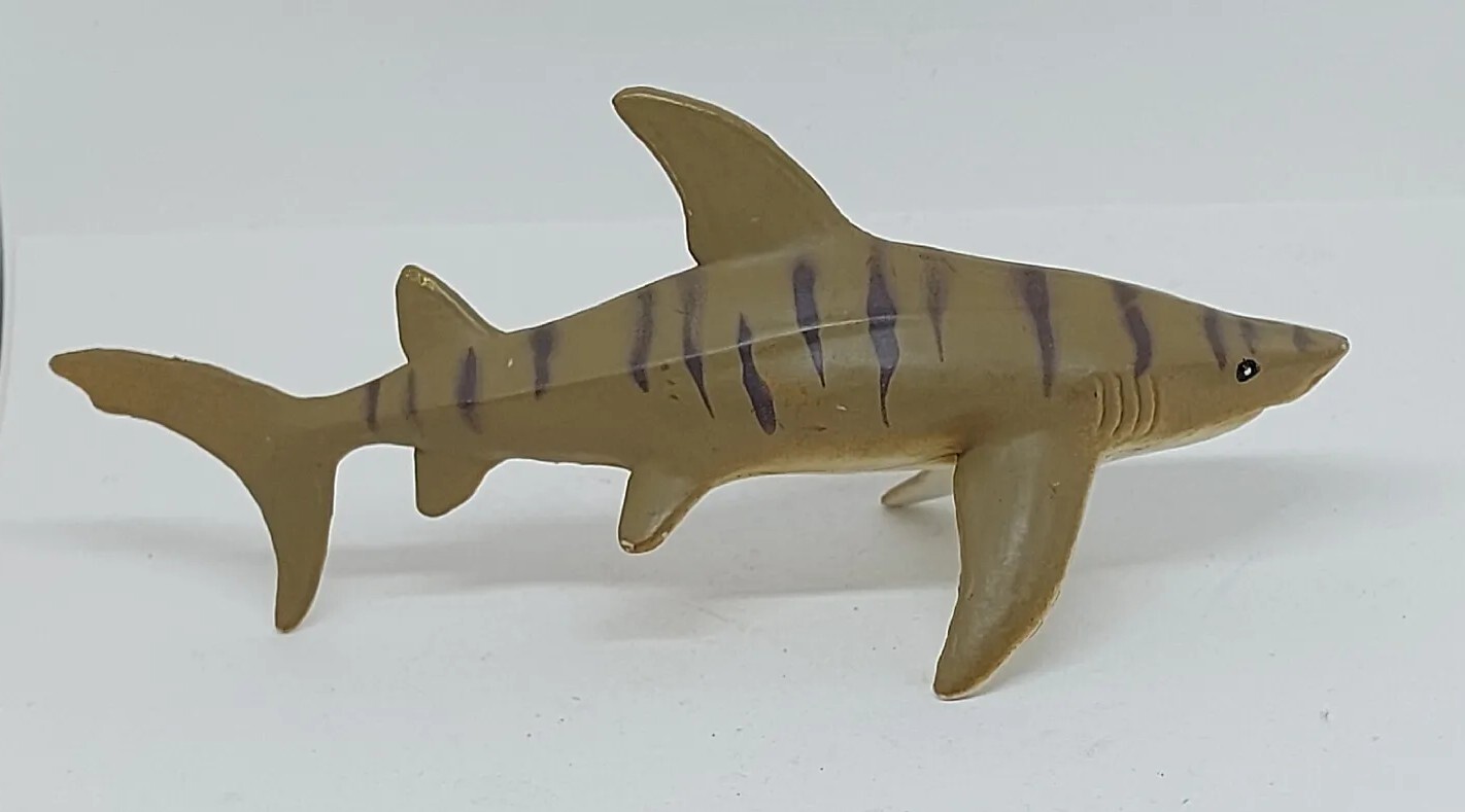 plastic toy Shark Tiger Shark Hollow Rubber educational kids toy reef Shark