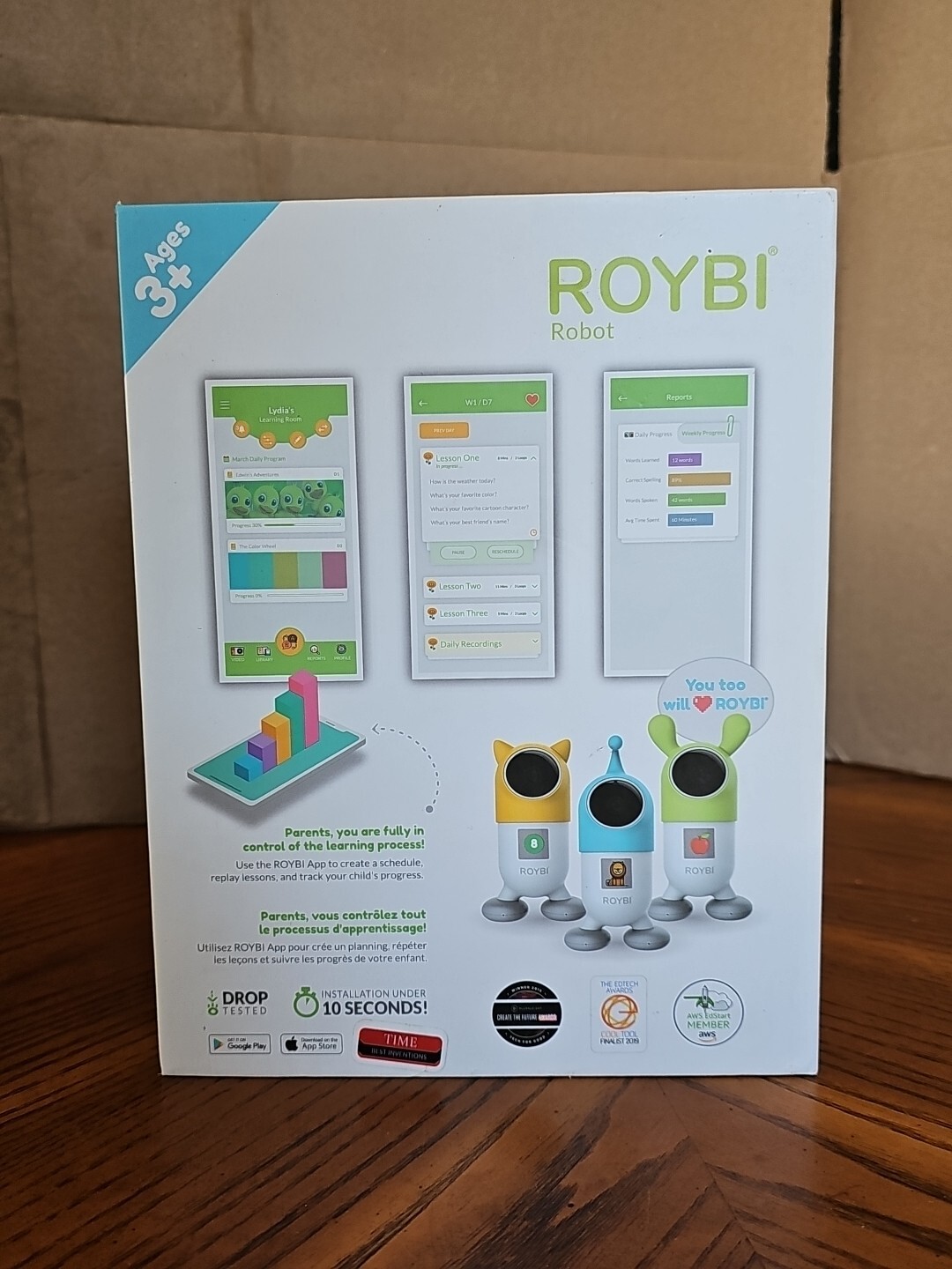 Roybi Robot Multi Language Basic STEM Interactive Learning Customizable Toy