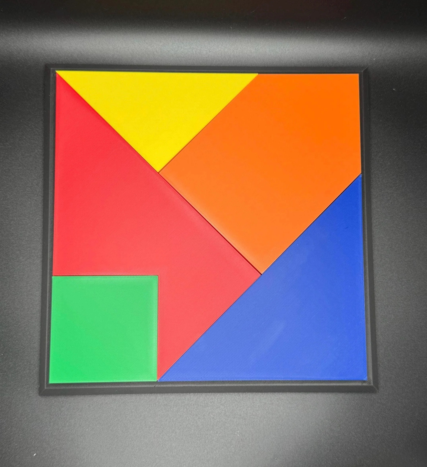 Square Puzzle – 3D Printed Fit All 5 Shapes Inside Box, Great Gift for Puzzle
