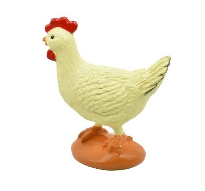 Chicken, Rooster Realistic Toy Model Plastic Replica Barn Farm Animal, 2″