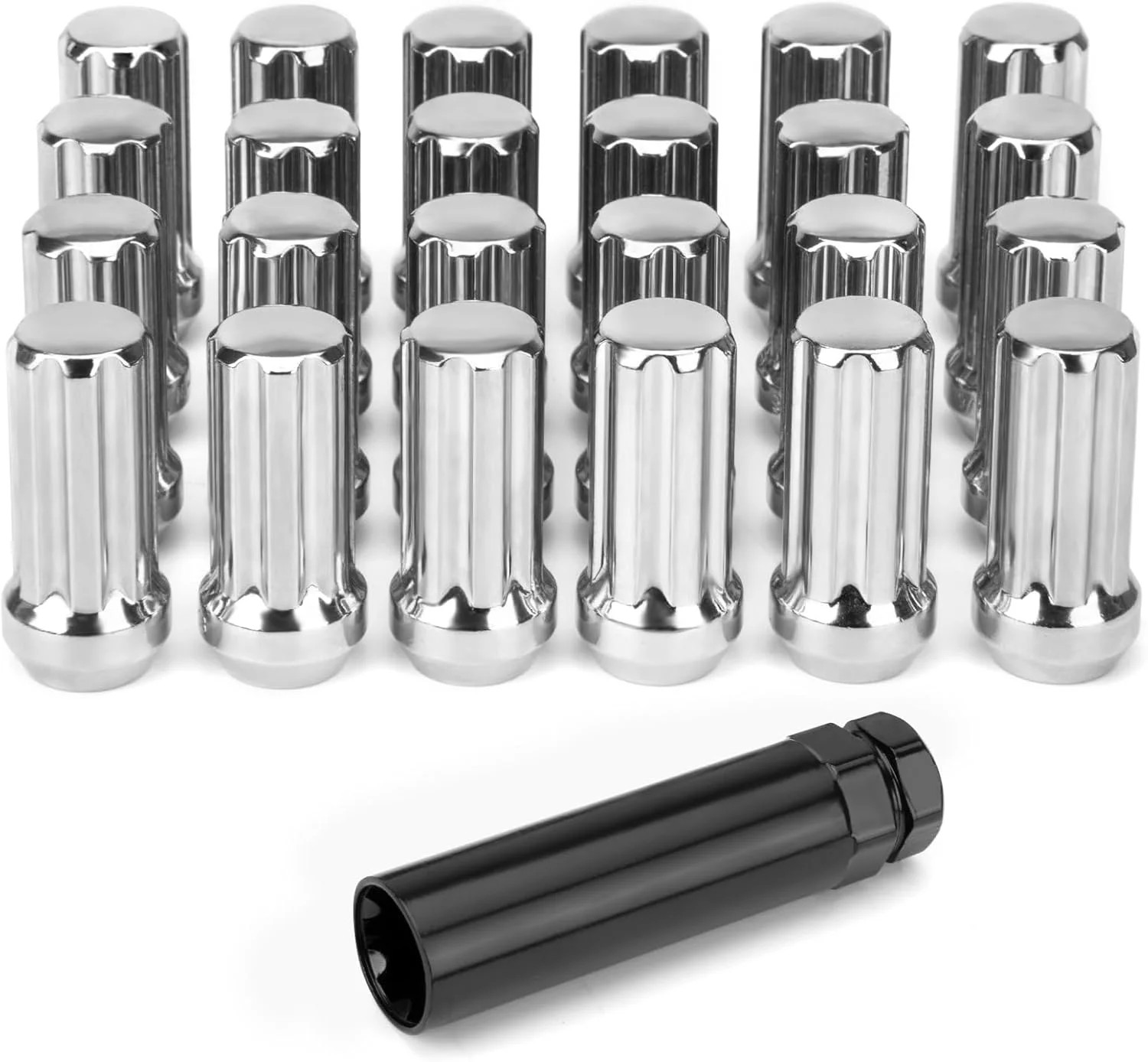 14×1.5 Lug Nuts Replacement for Chevy Silverado Tahoe Suburban Ford F-150 GMC Si