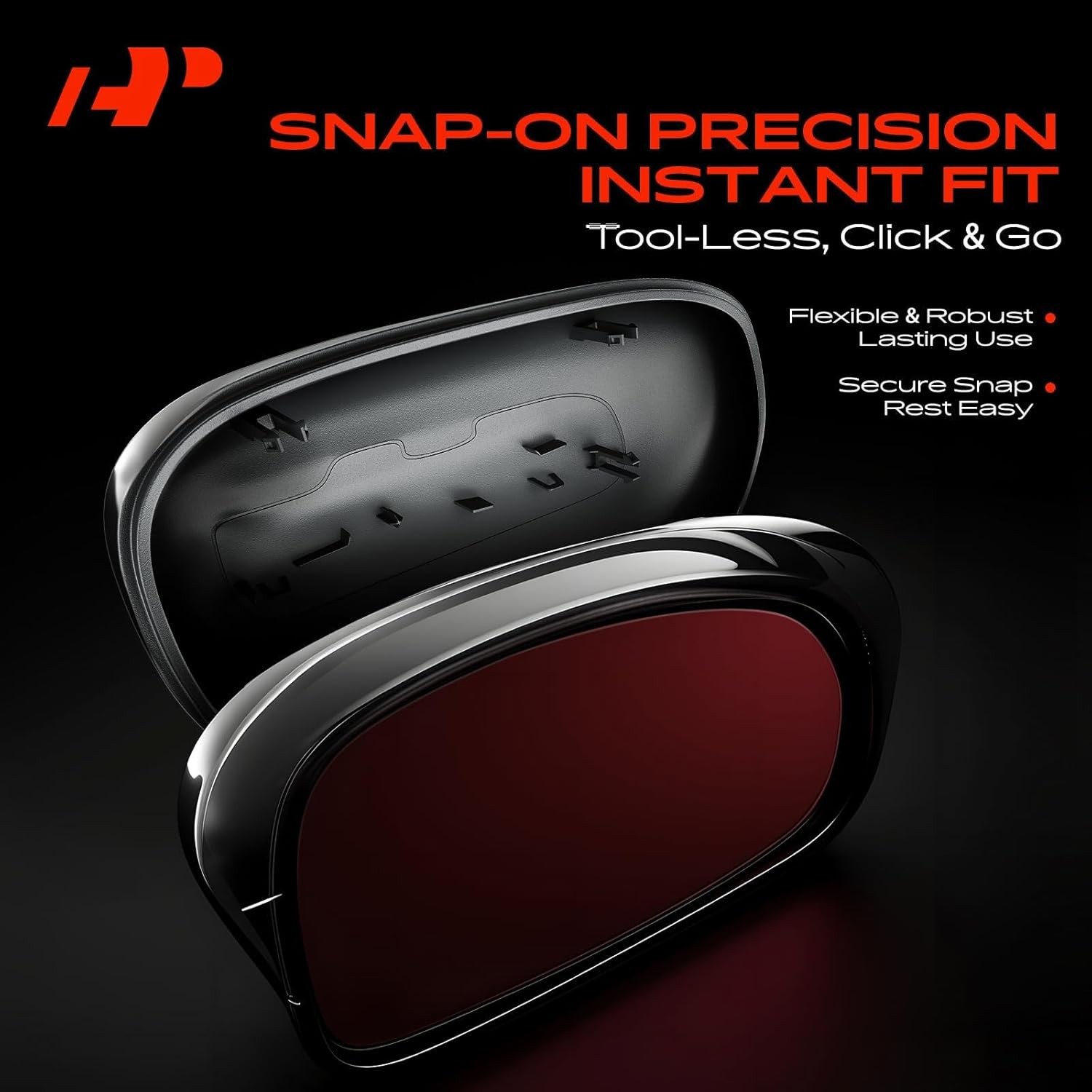 A-Premium Passenger Side Rearview Mirror Cover Cap – Compatible with Honda Accor