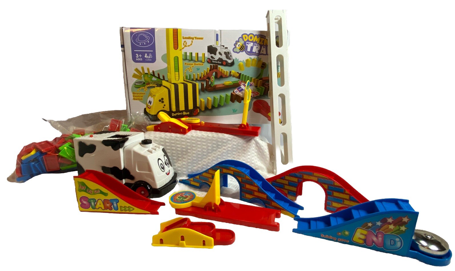 Domino Train Kids Automatic Electric Dominoes Train Educational Toys Girls Boys