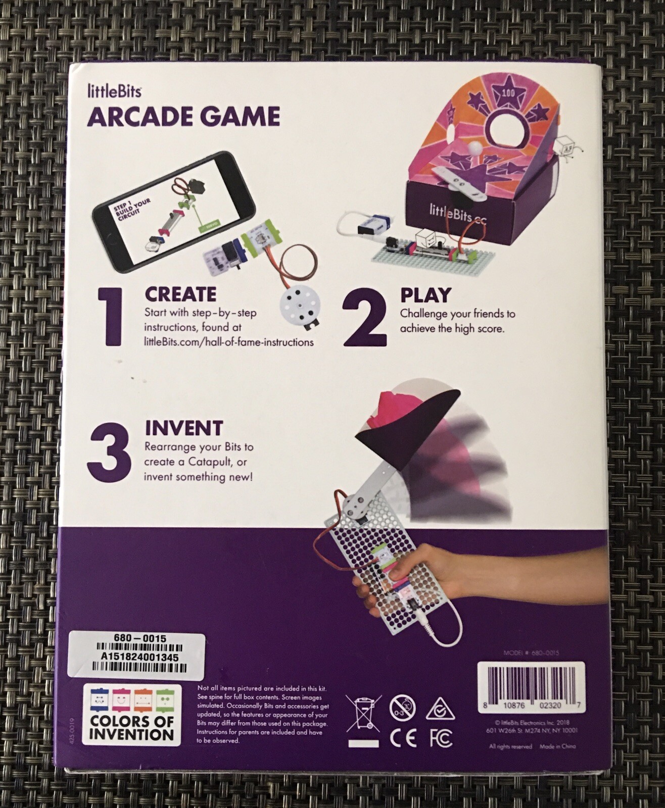 NIB SEALED Little Bits littleBits Hall of Fame Kit Arcade Game Kids Ages 8+ $39