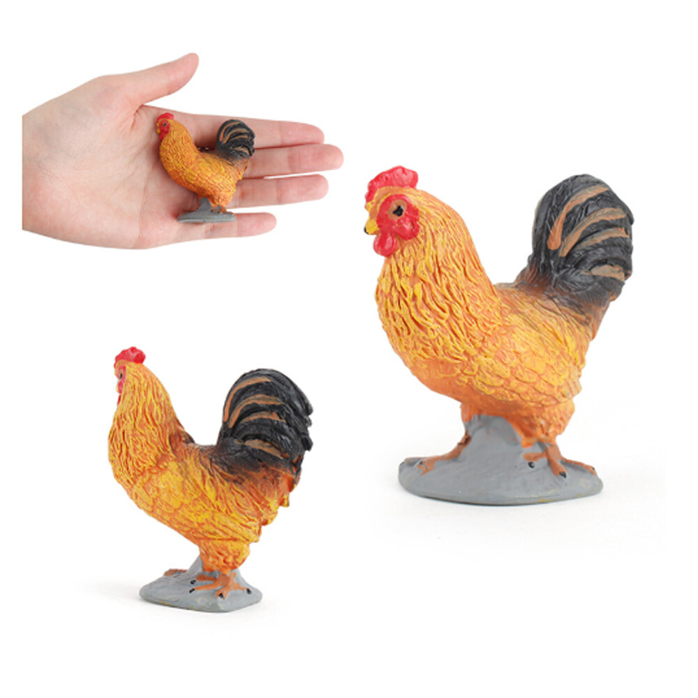 1 Set Simulation Hen Chicken Figure Farm Poultry Animals Model Ornaments Craft