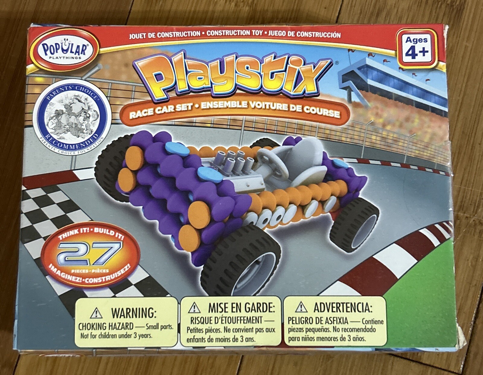 Playstix Race Car Set Popular Playthings 27 Piece Set