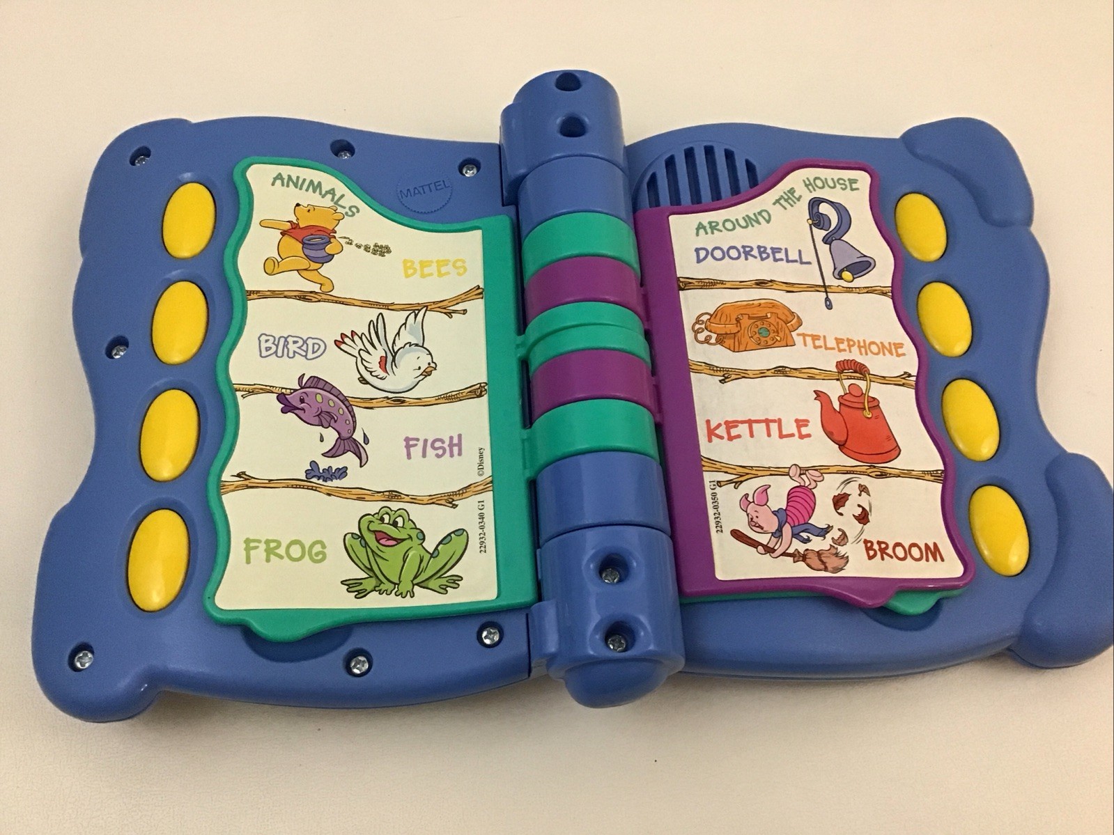 Disney Winnie The Pooh Tigger Words & Sounds Abound Talking Electronic Book 90s